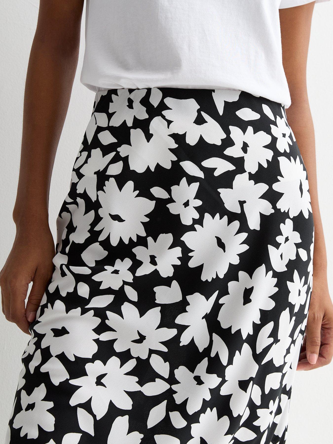 new-look-black-bias-floral-print-midi-skirtoutfit