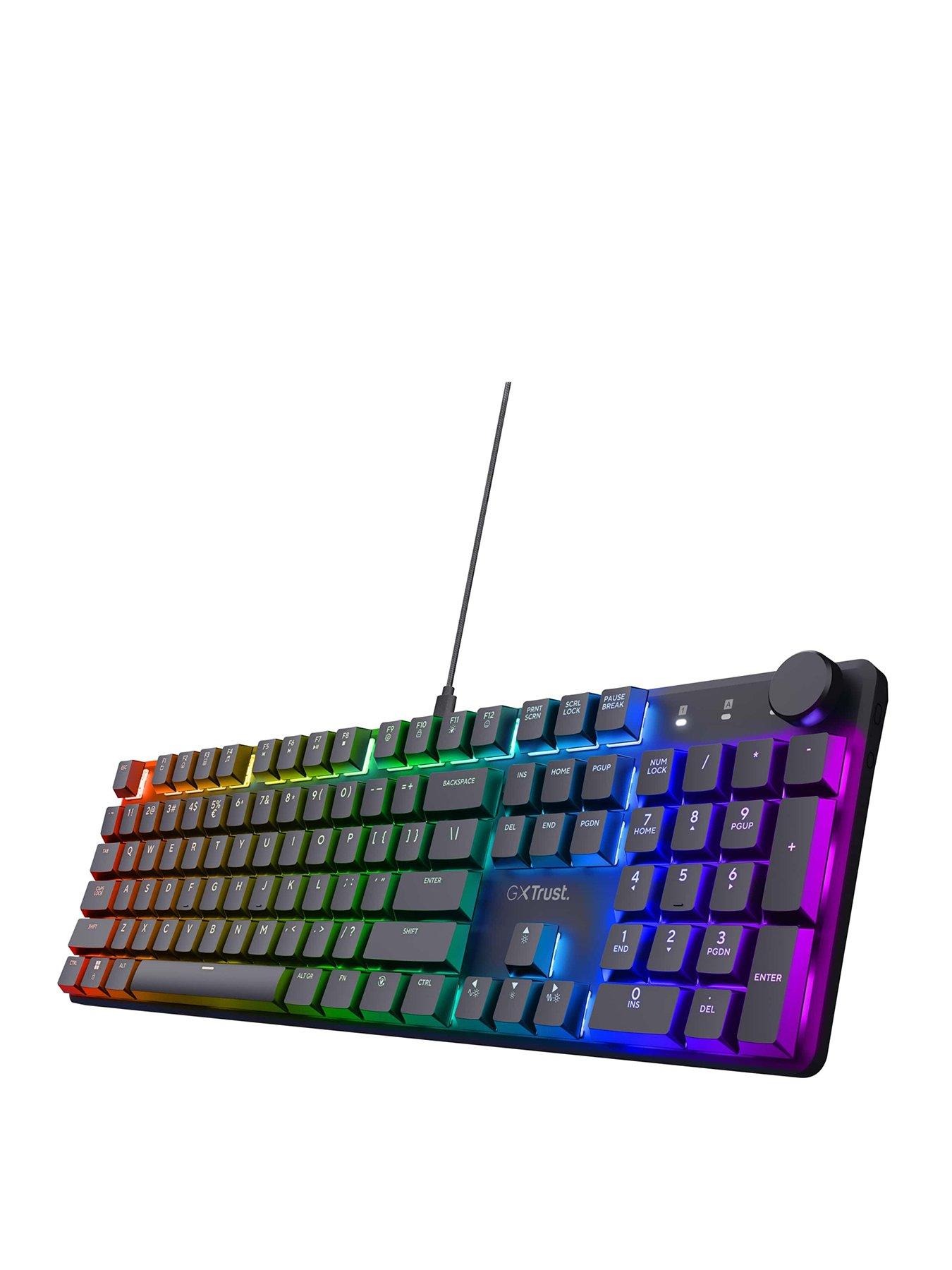 Image 1 of 7 of Trust GXT866 Torix Premium Mechanical Gaming Keyboard with Full RGB Illumination