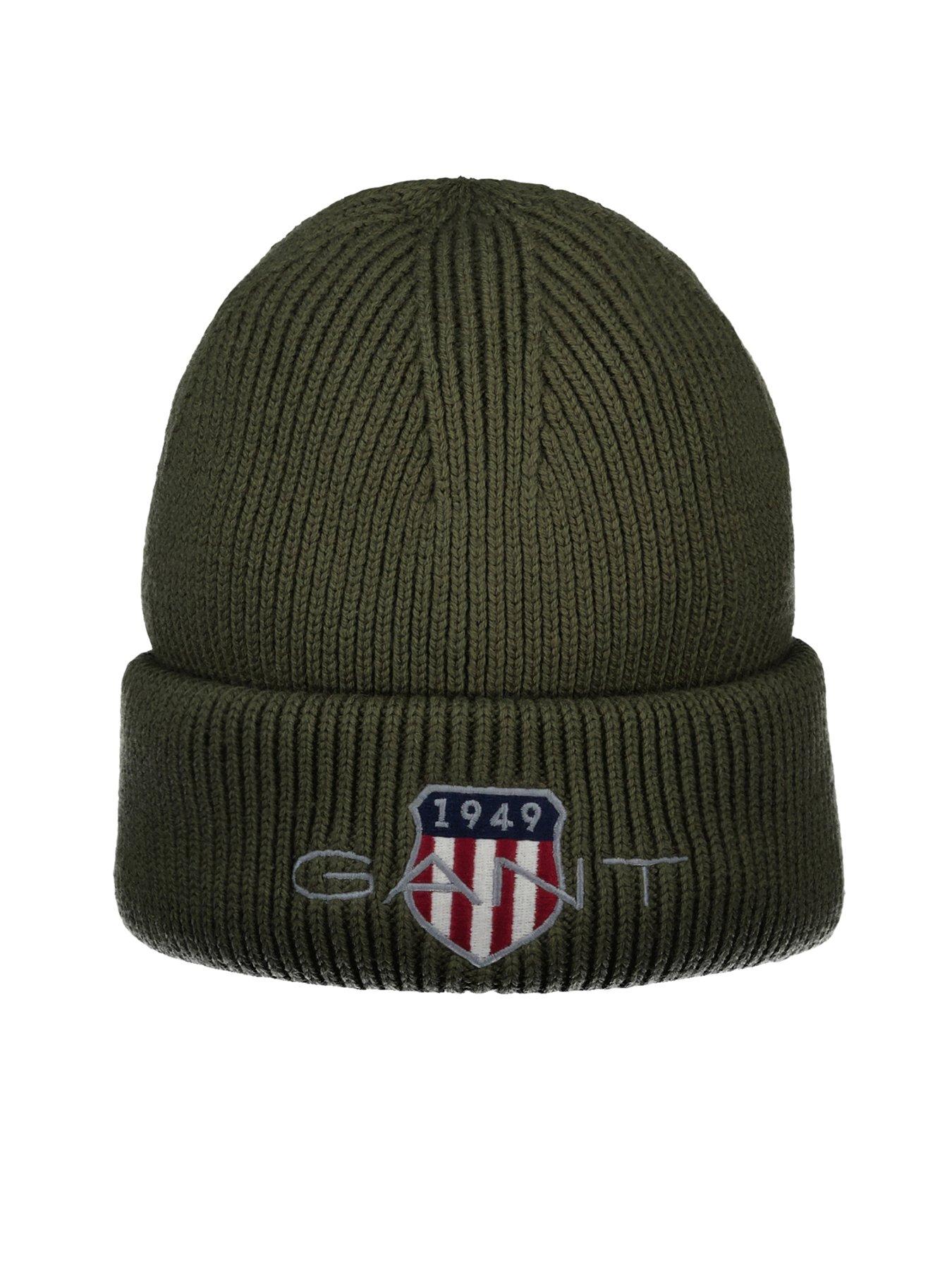 gant-gant-archive-shield-cotton-beanie-green