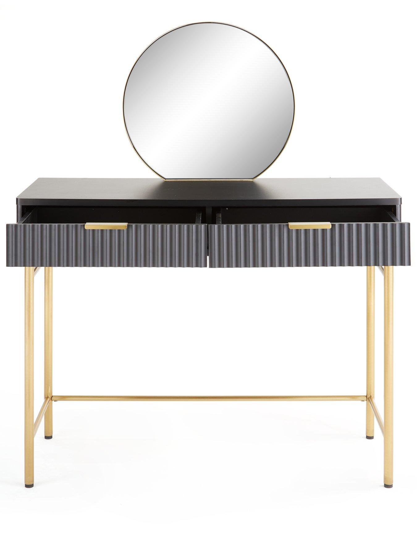 very-home-cora-dressing-table-and-mirror-set-blackbrassoutfit