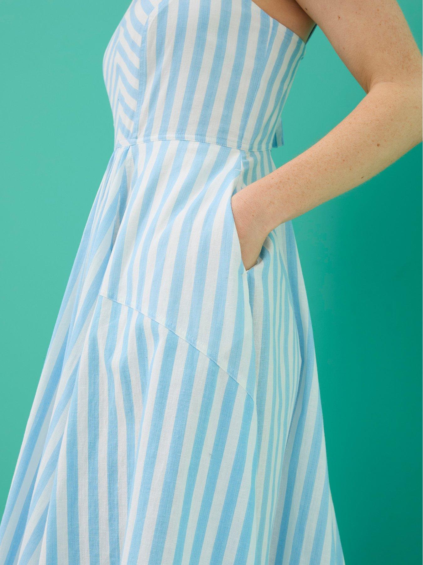 fatface-maria-jude-stripe-midi-summer-dress-bluedetail