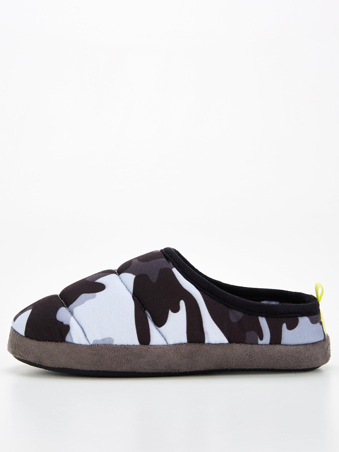 Image of V by Very Camo Mule Slipper - Grey