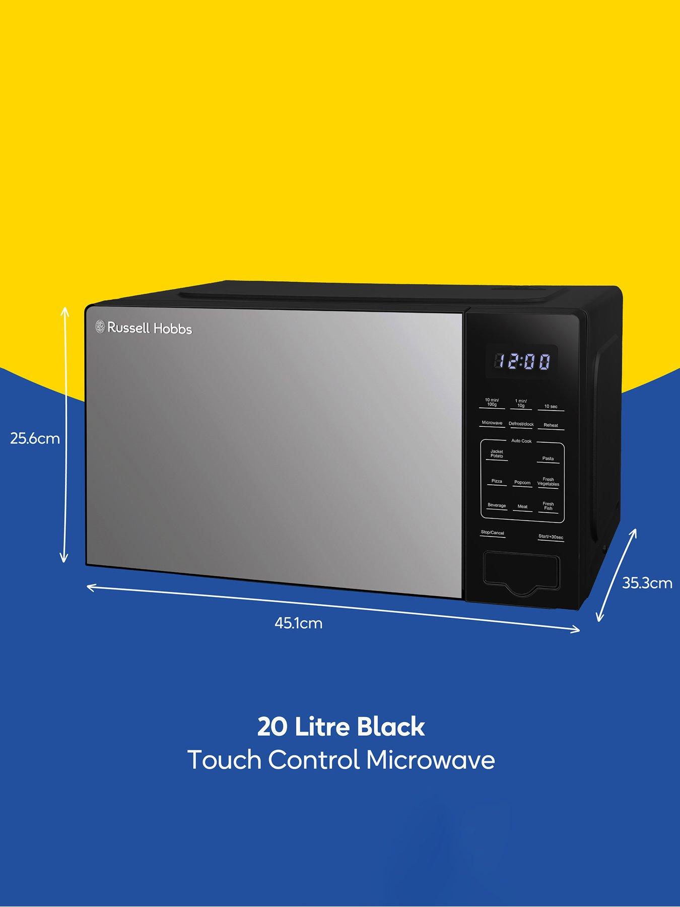 Image 2 of 7 of Russell Hobbs Russell Hobbs RHMT2005B Compact Digital Microwave with Touch Control 20L Black