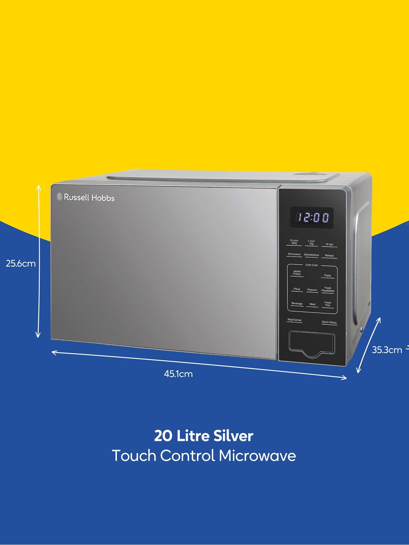 Image 2 of 7 of Russell Hobbs Russell Hobbs RHMT2005S Compact Digital Microwave with Touch Control 20L Silver