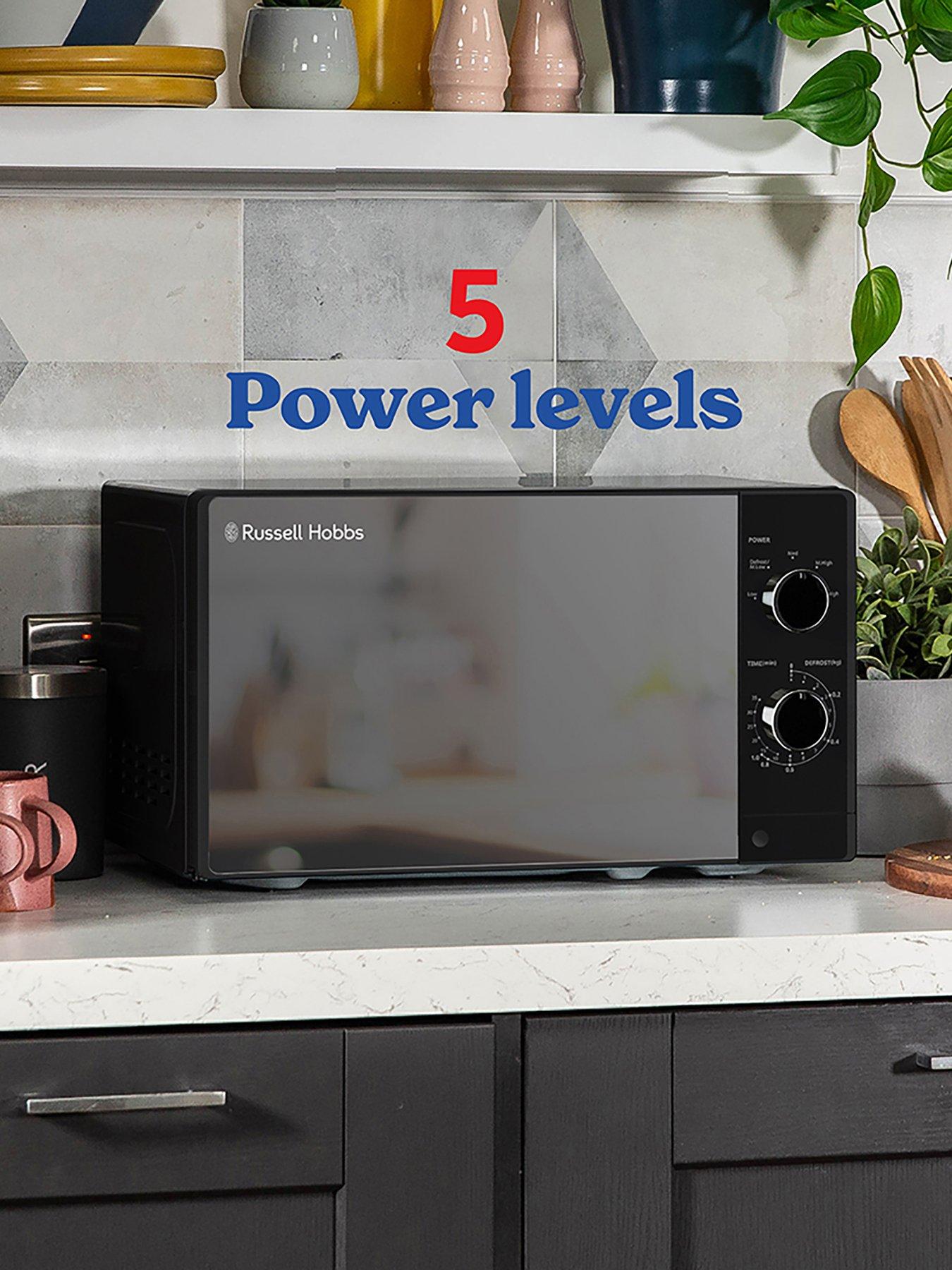 Image 6 of 7 of Russell Hobbs Russell Hobbs RHM2027B Compact Solo Manual Microwave 20L Black