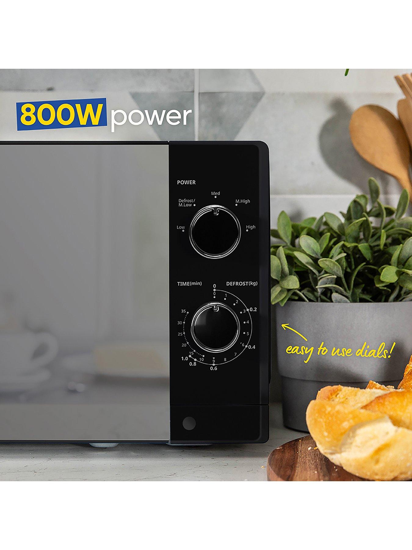 Image 7 of 7 of Russell Hobbs Russell Hobbs RHM2027B Compact Solo Manual Microwave 20L Black