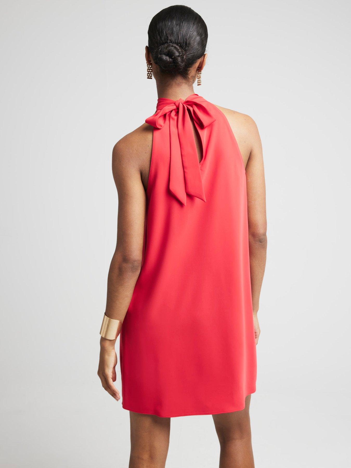 river-island-twist-halterneck-mini-dress-redstillFront