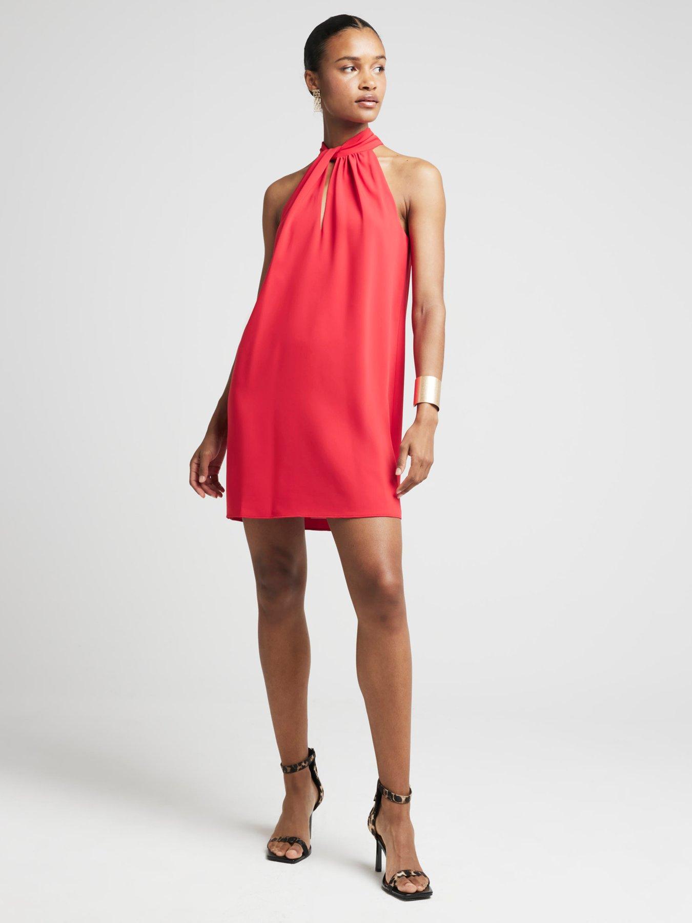 river-island-twist-halterneck-mini-dress-redback