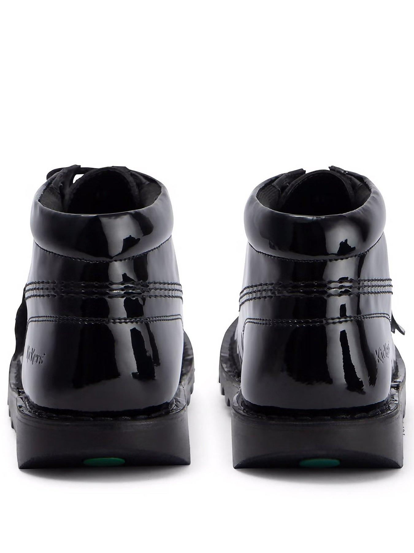 Image 2 of 6 of Kickers Kick Hi Vegan Patent - Black