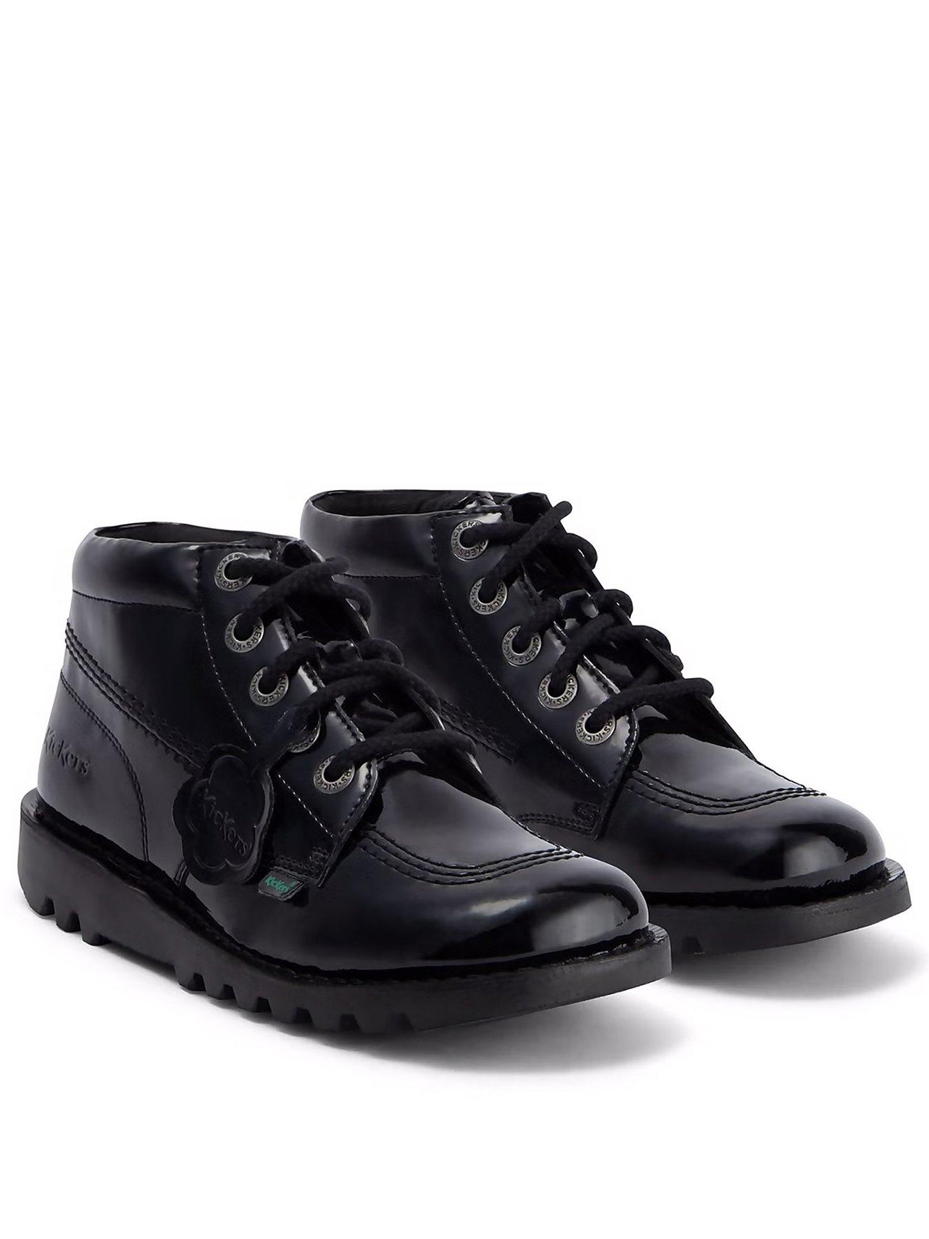 Image 3 of 6 of Kickers Kick Hi Vegan Patent - Black