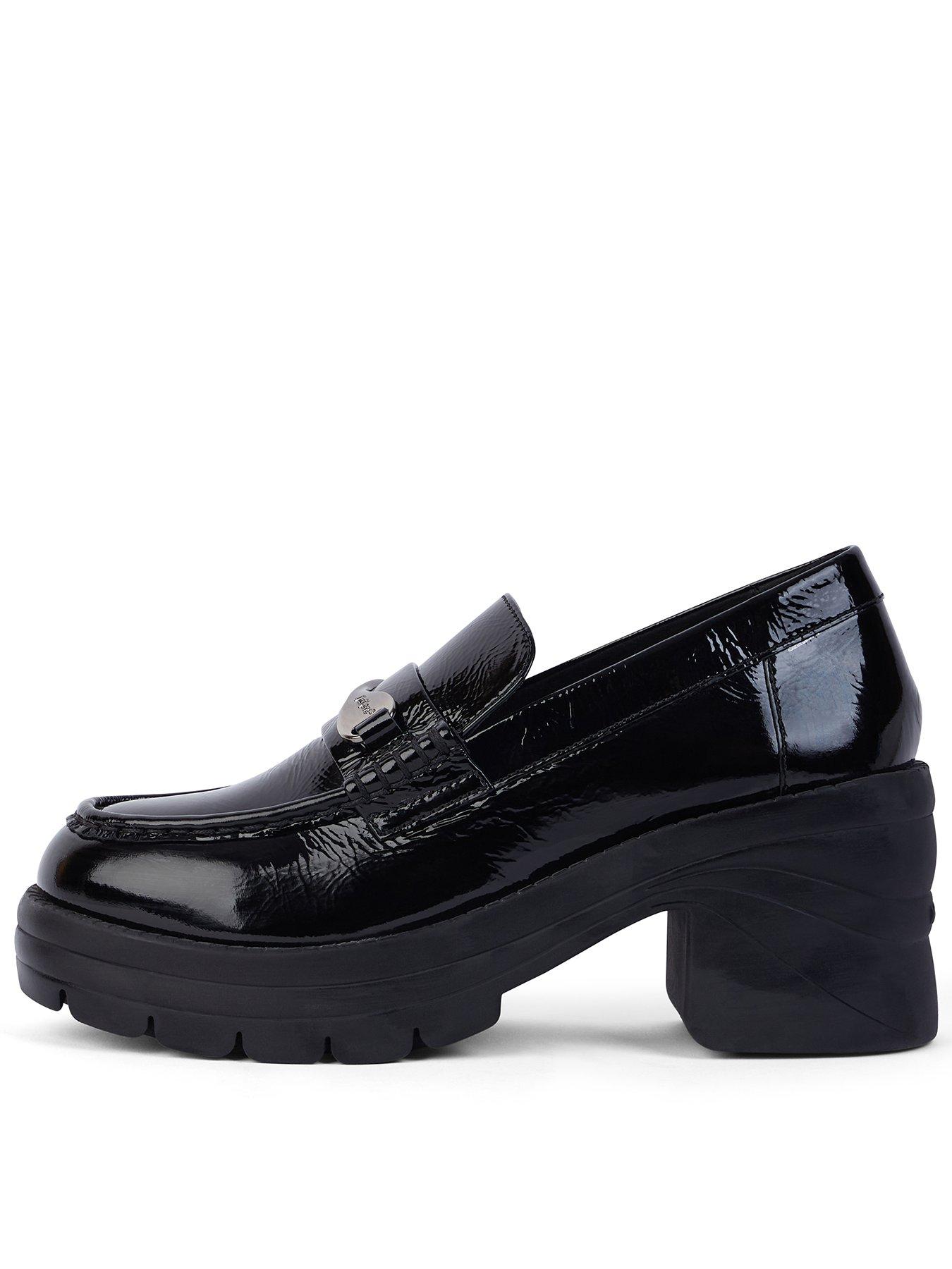 undefined Edie Patent Leather Loafer - Black