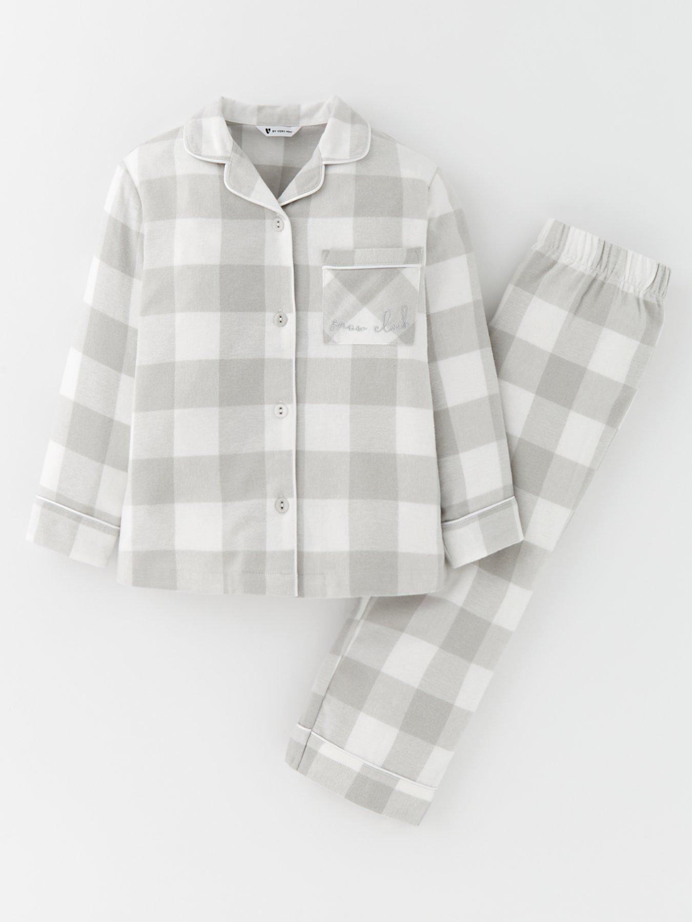 mini-v-by-very-kids-family-christmas-grey-check-revere-pyjama-greystillFront