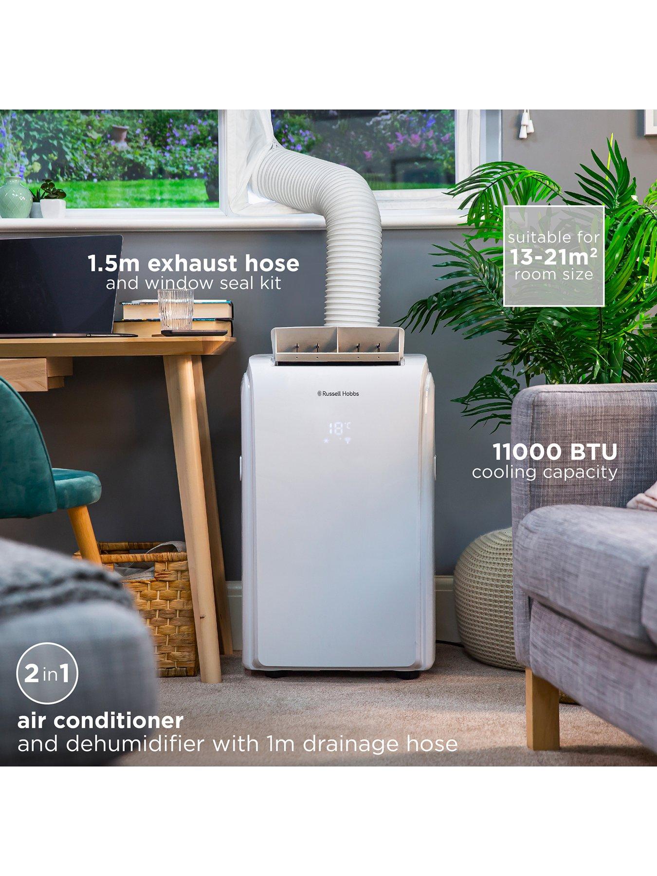 Image 3 of 6 of Russell Hobbs Russell Hobbs RHPAC11001 2-in-1 Portable Air Conditioner and Dehumidifier, 11000 BTU