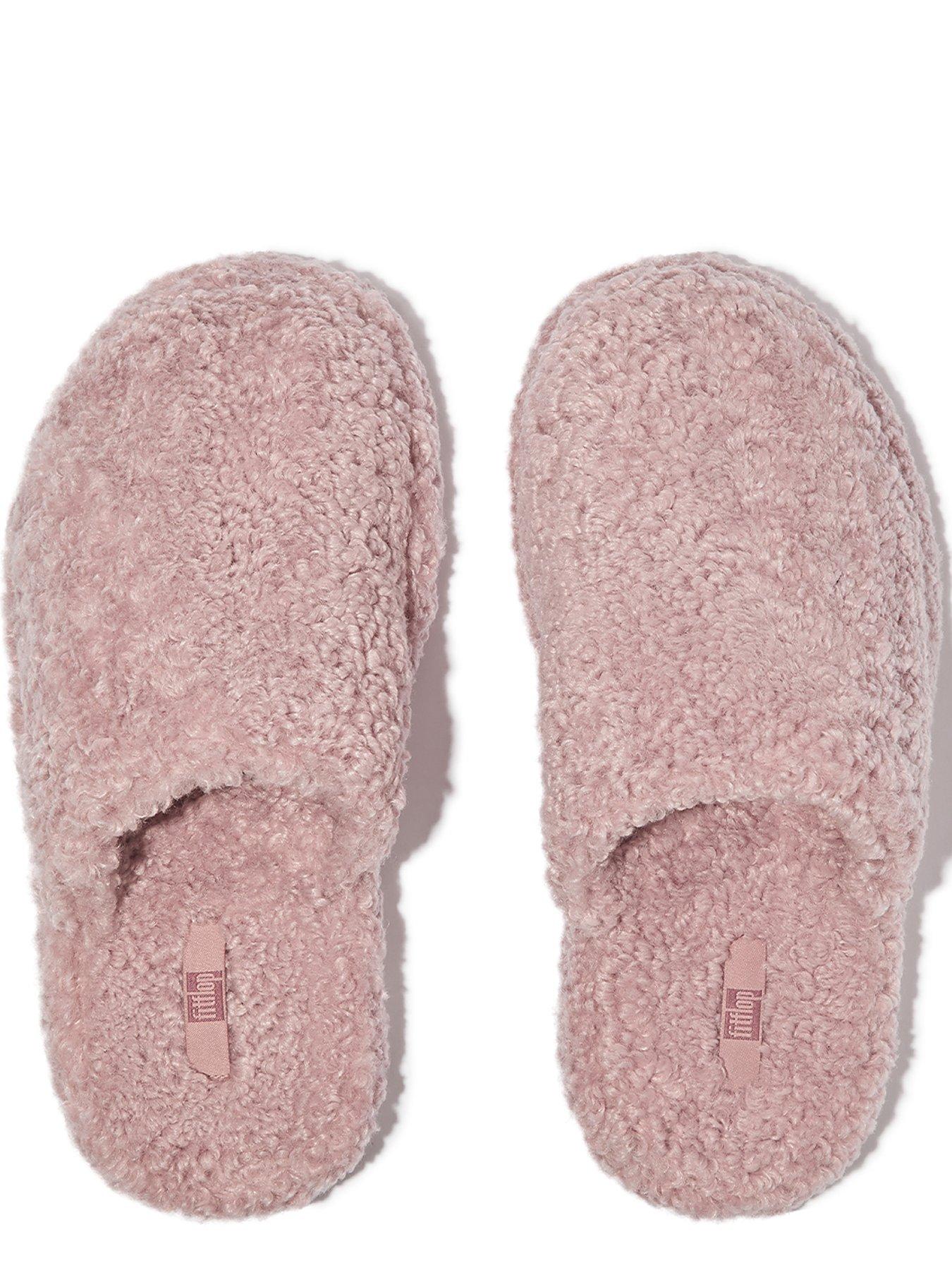 fitflop-iqushion-d-luxe-padded-teddy-slipper-mules-dusky-pinkoutfit