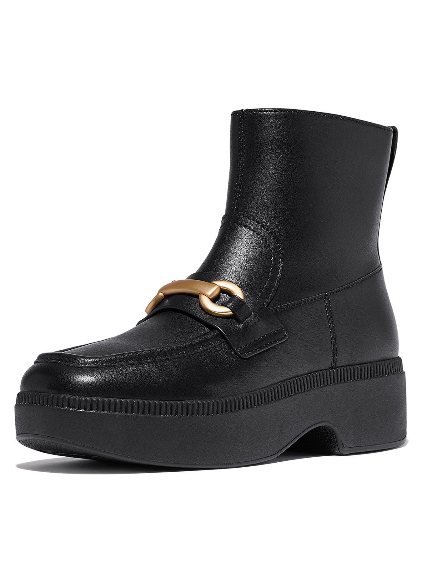 fitflop-f-luma-chunky-snaffle-leather-demi-wedge-ankle-boots-blackstillFront