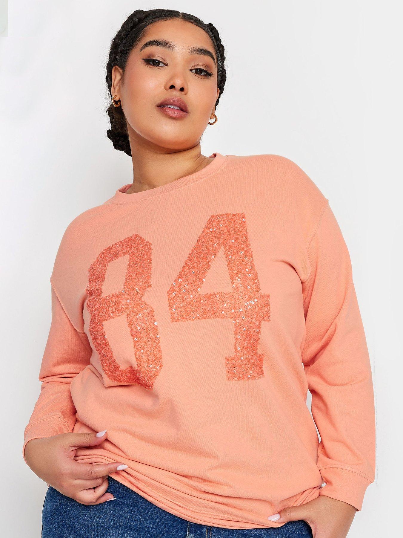 yours-curve-embellished-sweatshirt-pink