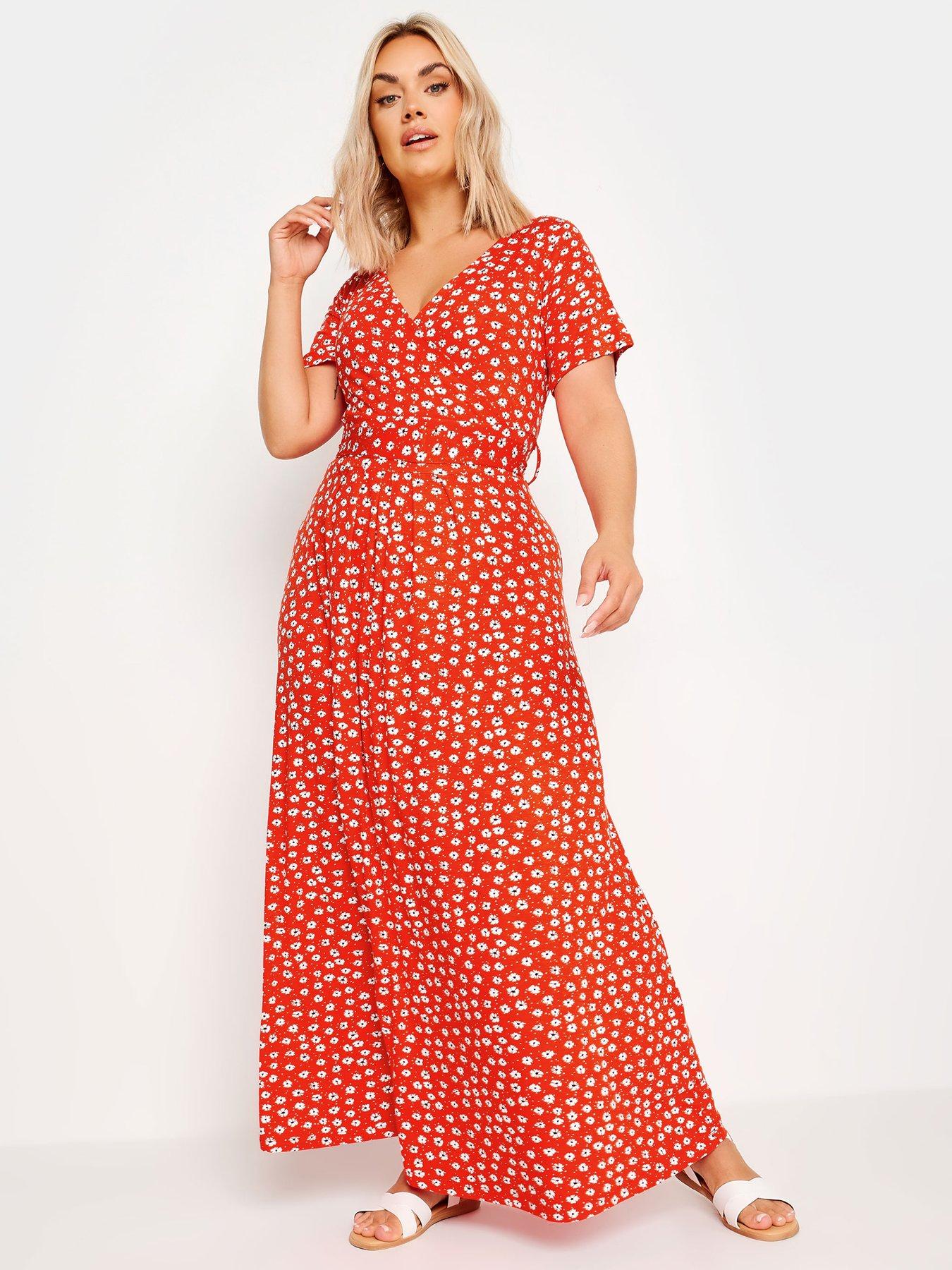 yours-curve-ditsy-floral-print-wrap-maxi-dress