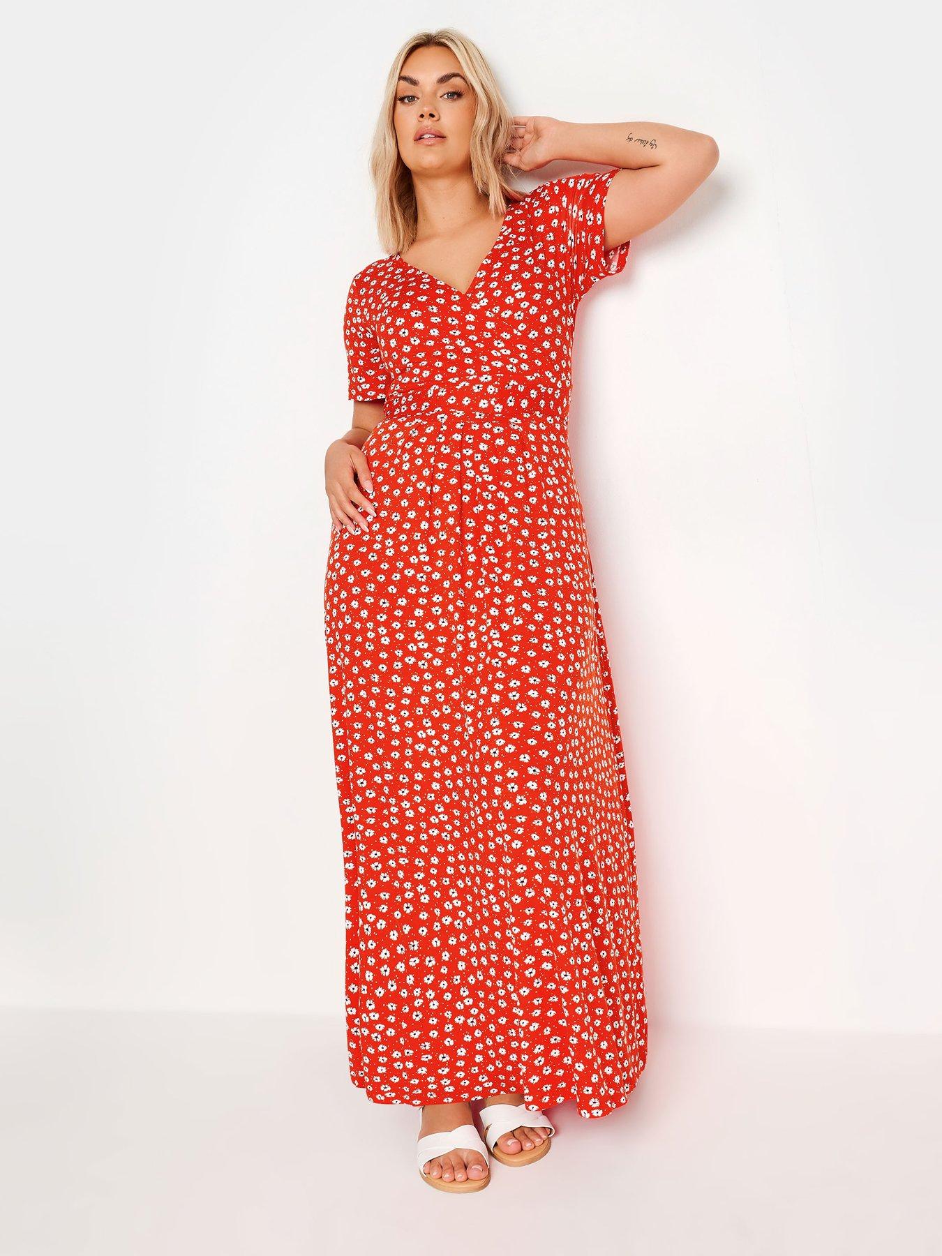 yours-curve-ditsy-floral-print-wrap-maxi-dressback