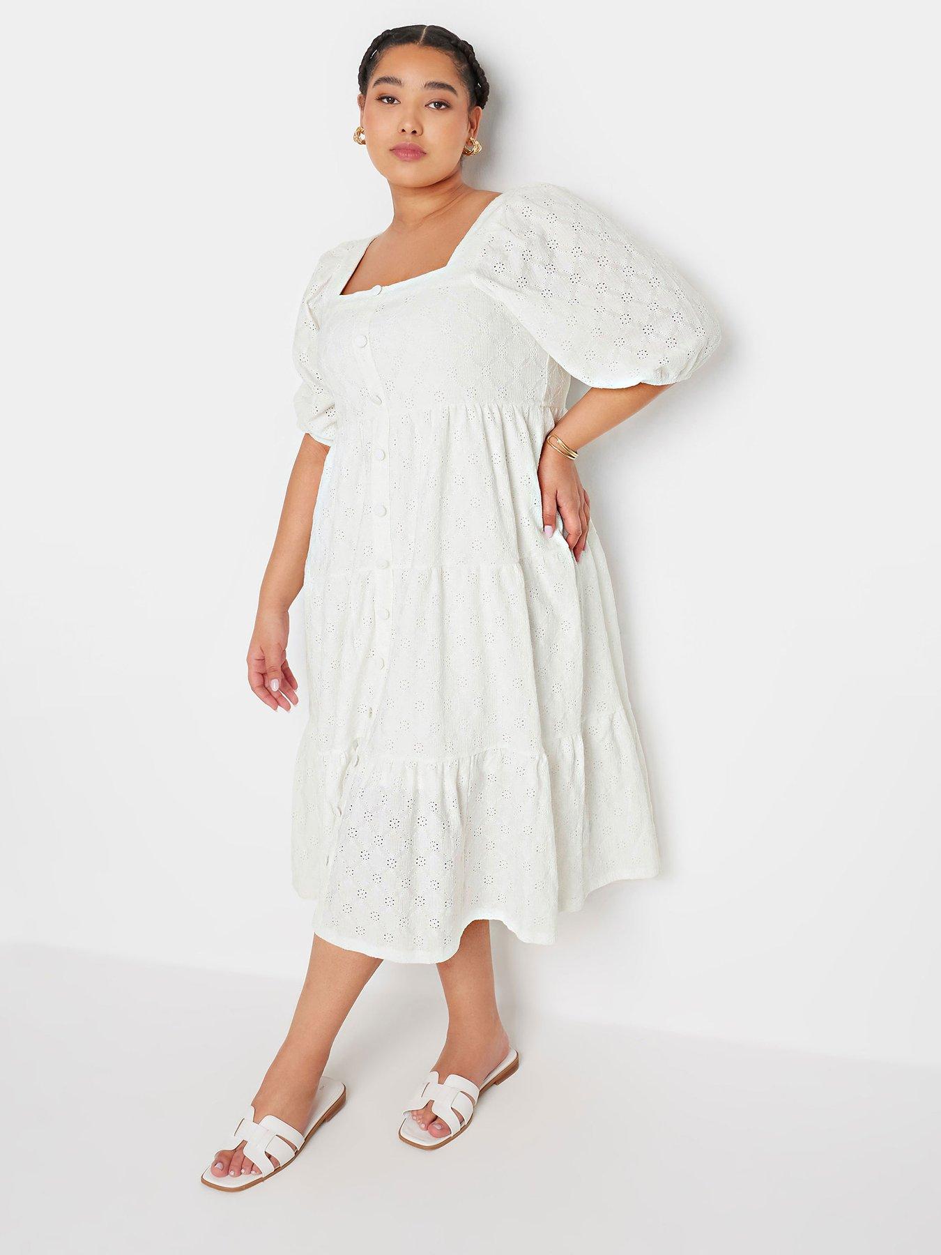 yours-curve-broderie-anglaise-button-front-midi-dress-whiteback