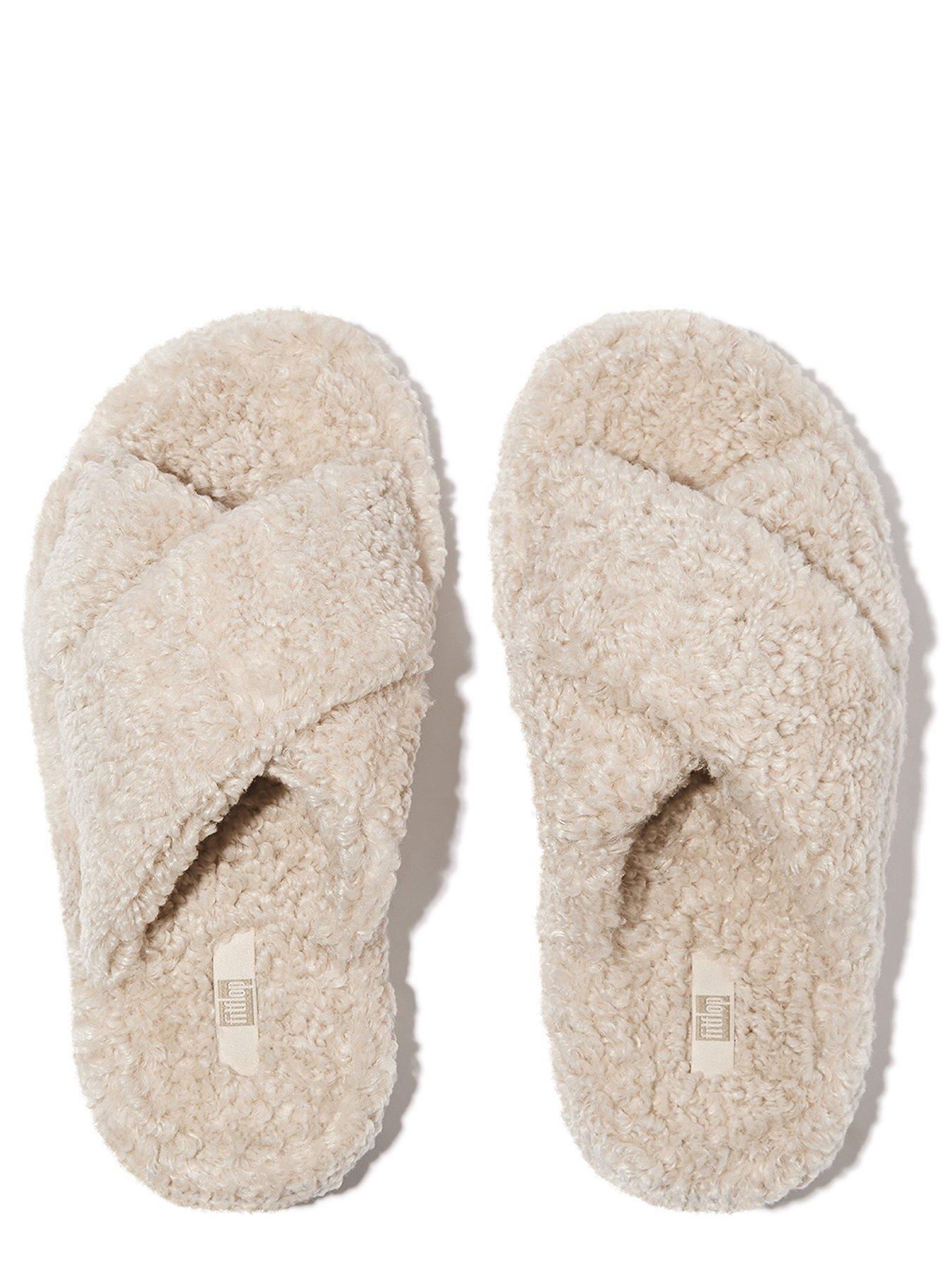 fitflop-iqushion-d-luxe-padded-teddy-cross-slide-slippers-milk-iceoutfit