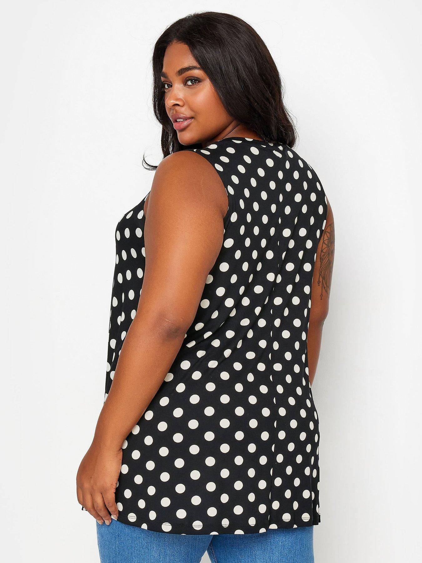 yours-curve-dot-print-swing-vest-topstillFront