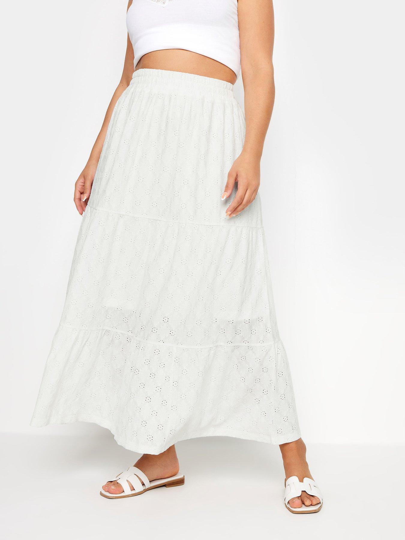 yours-curve-anglaise-jersey-tier-skirt-white