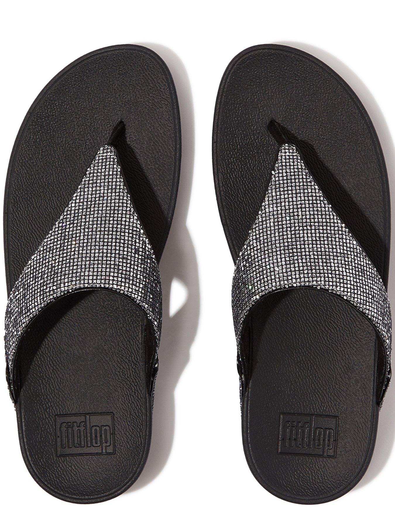 fitflop-lulu-glitterball-toe-post-sandals-silveroutfit