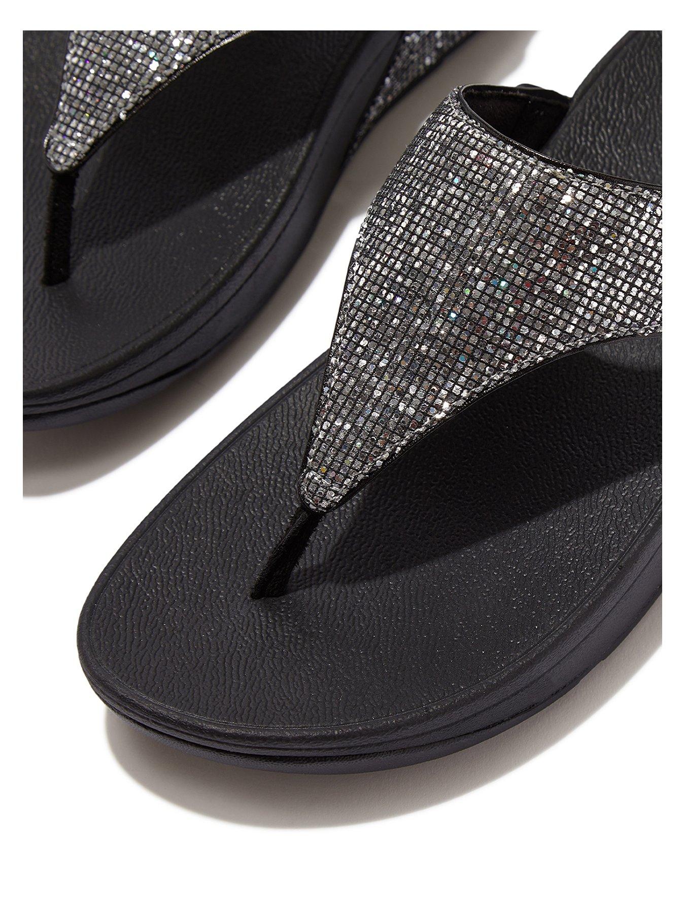 fitflop-lulu-glitterball-toe-post-sandals-silverdetail