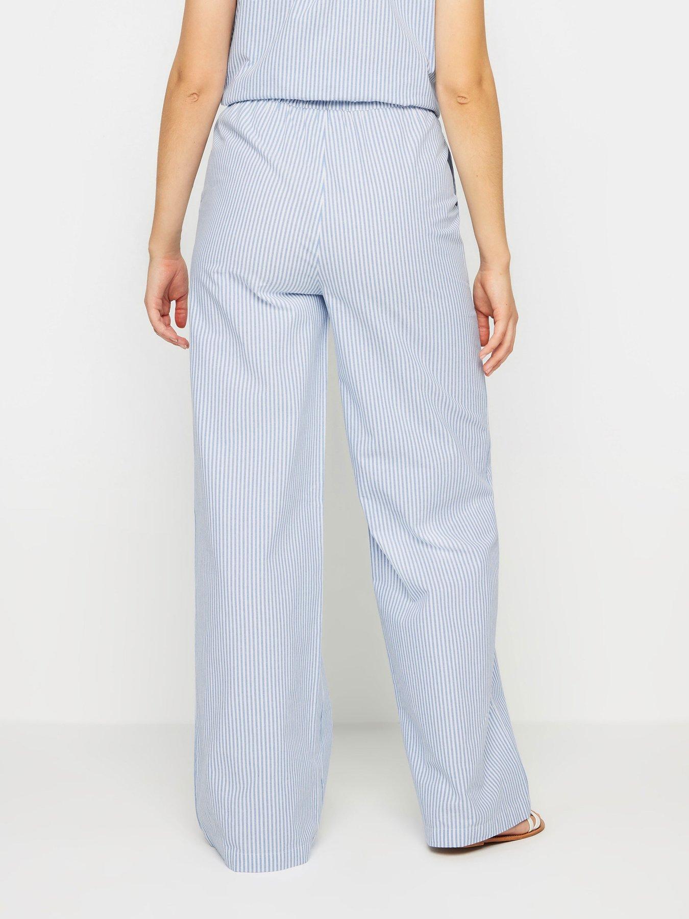 long-tall-sally-tall-stripe-wide-leg-trouser-bluestillFront