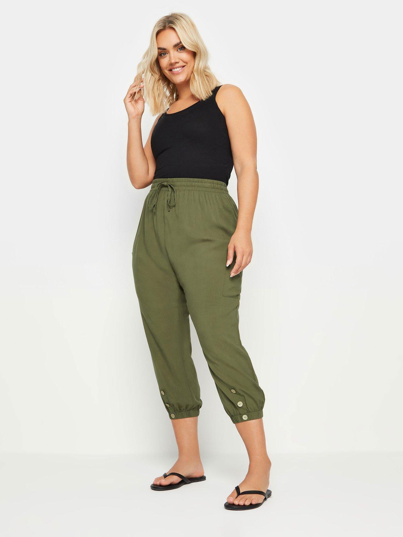 yours-curve-pocket-button-crop-trousers-greenback