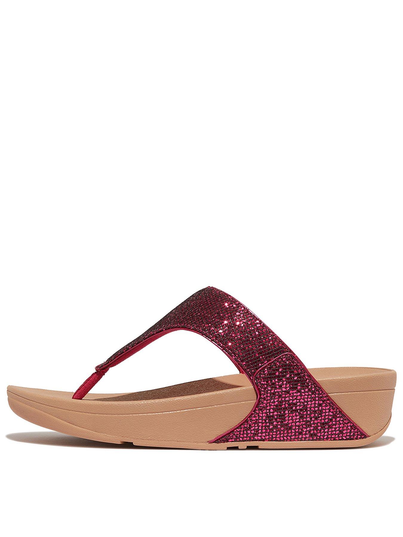 fitflop-lulu-glitterball-toe-post-sandals-metallic-wild-raspberry