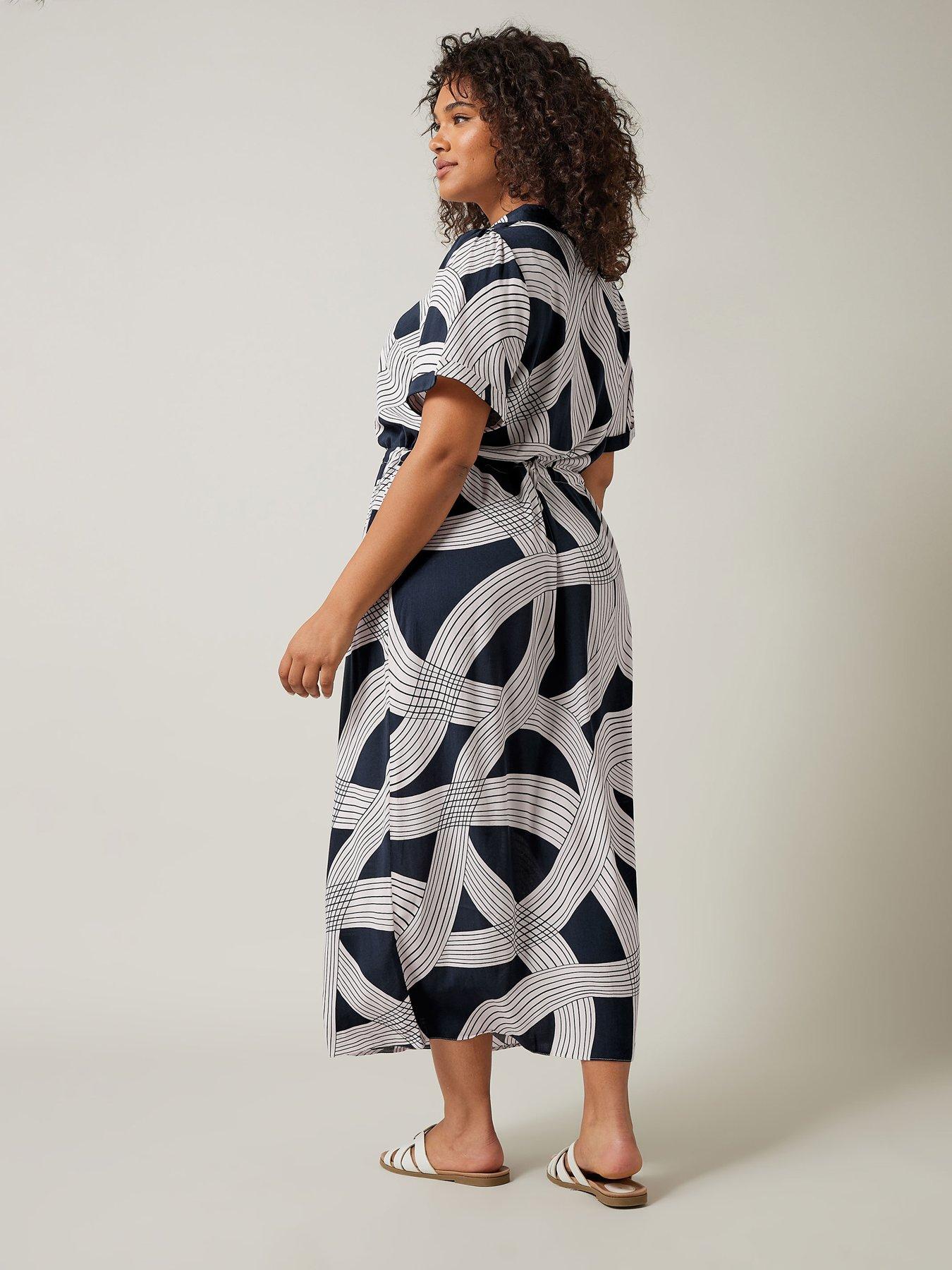 evans-linear-print-shirt-dress-bluestillFront