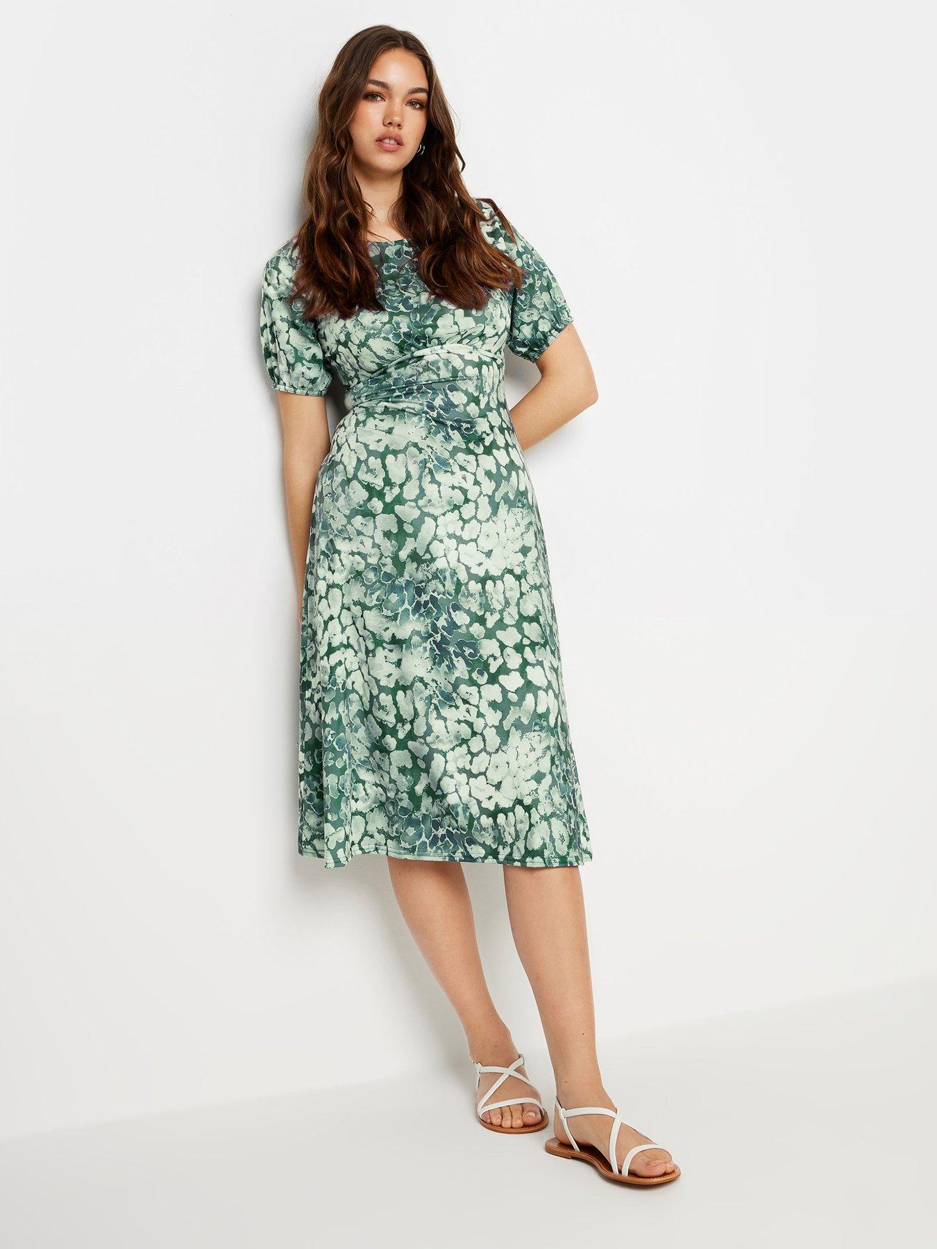 long-tall-sally-tall-sage-animal-puff-sleeve-dress