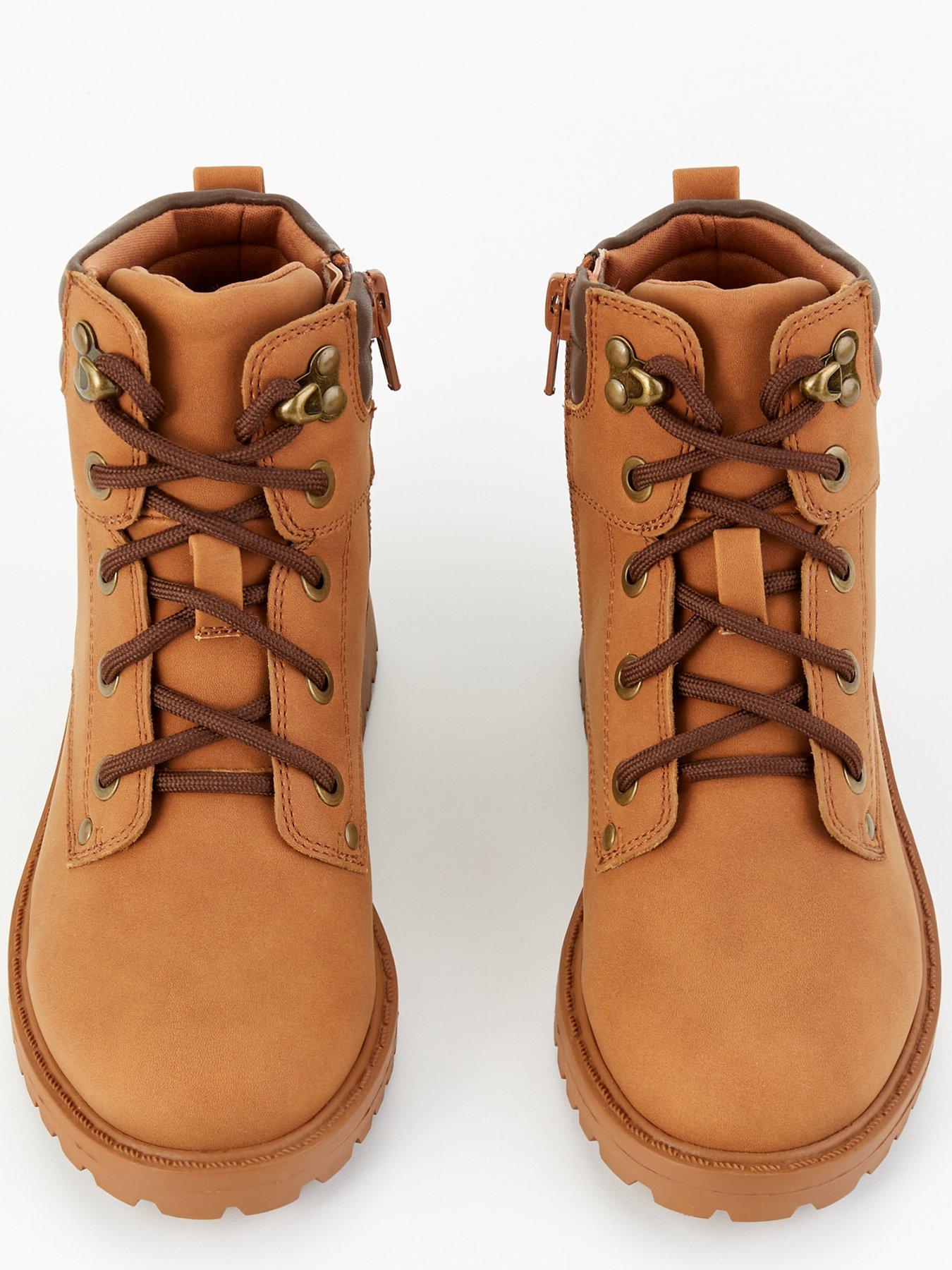 Image 4 of 7 of V by Very Unisex Lace Up Boot - Brown