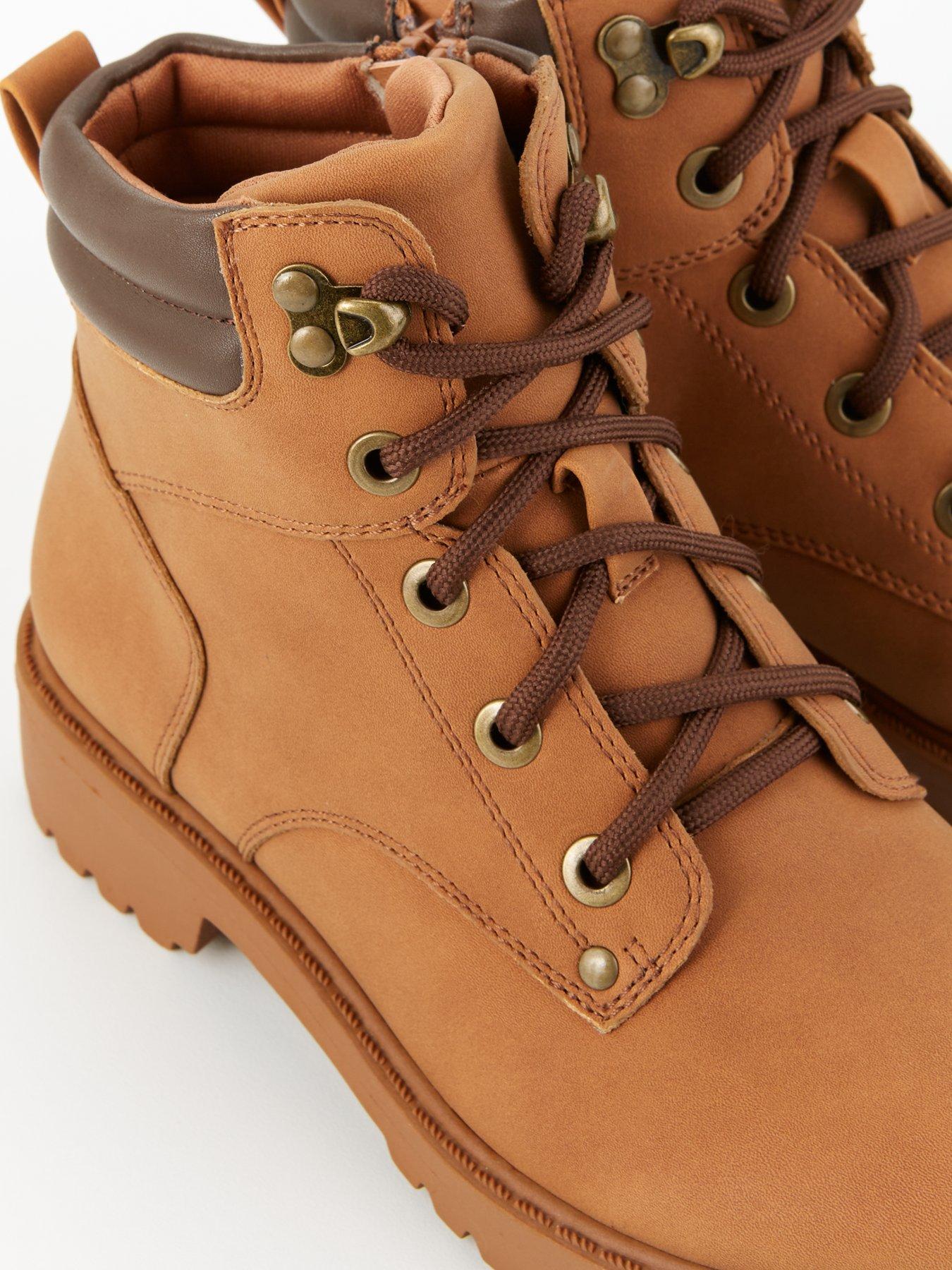 Image 6 of 7 of V by Very Unisex Lace Up Boot - Brown