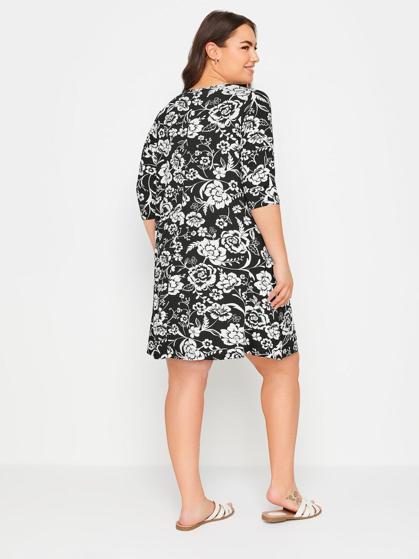 yours-curve-floral-print-pocket-dressstillFront