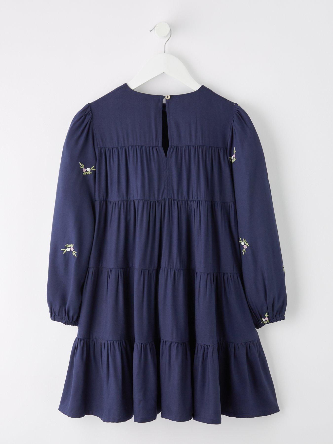 v-by-very-girls-shirred-embroidery-dress-navyback