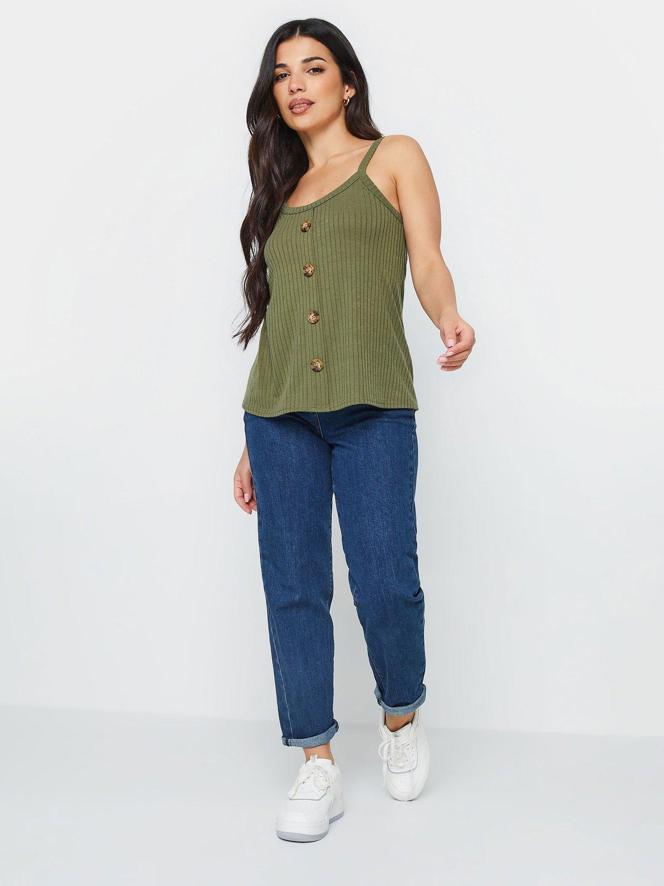 pixiegirl-petite-khaki-button-down-cami-vestback