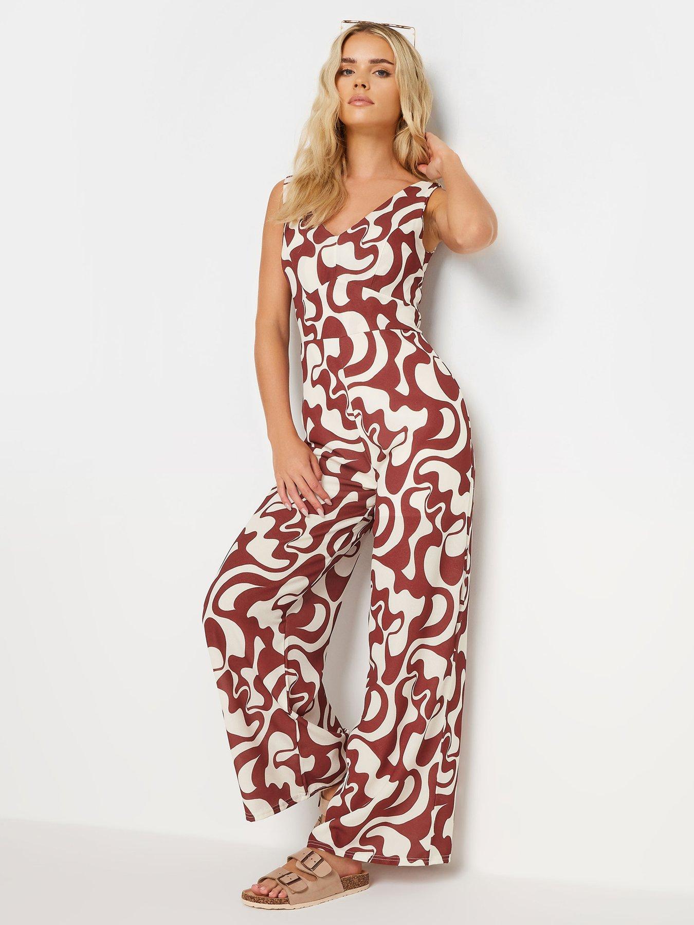 pixiegirl-petite-swirl-wide-leg-jumpsuit-red