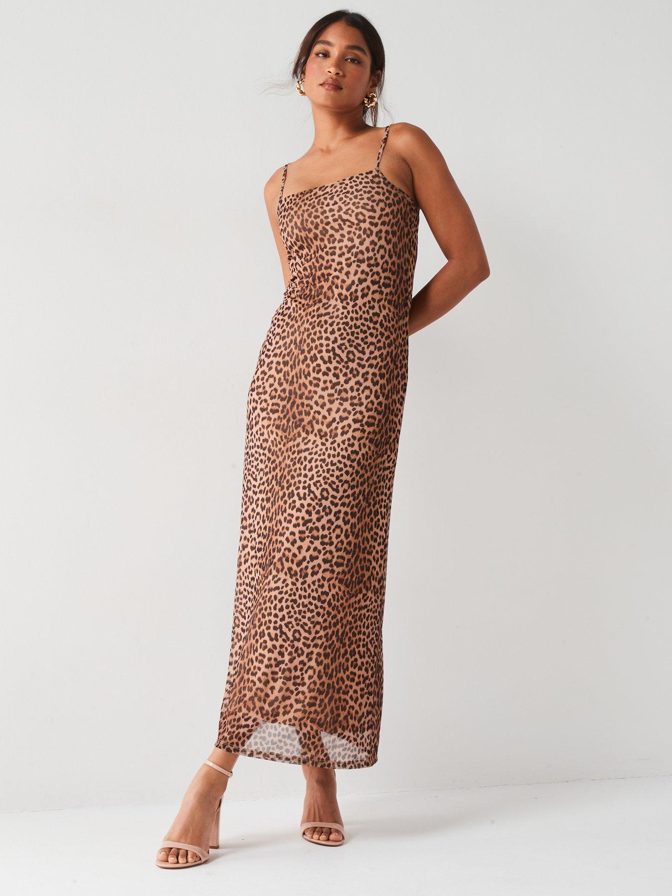 v-by-very-animal-mesh-maxi-dress-print