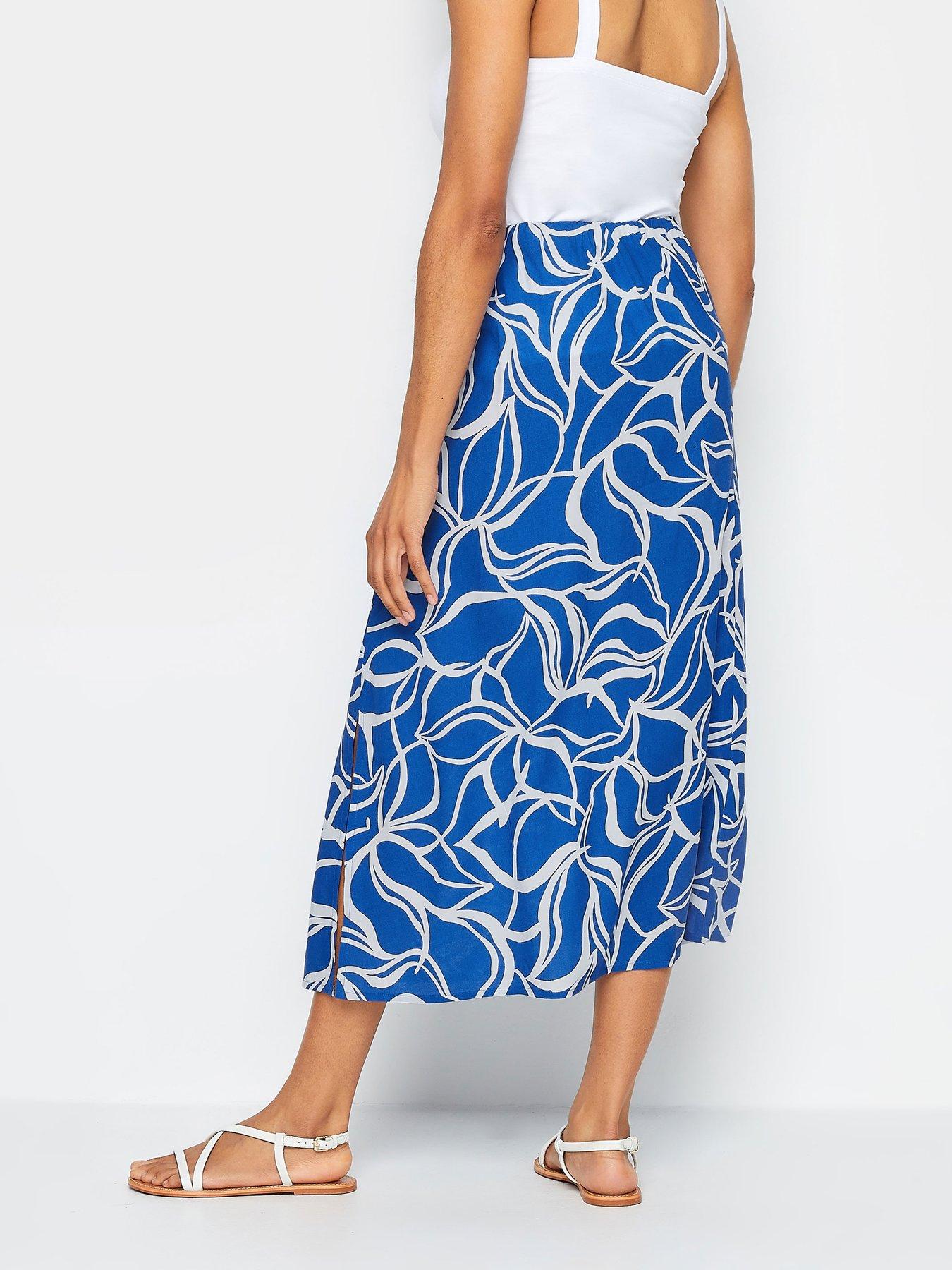 mco-cobalt-and-white-printed-skirt-bluestillFront