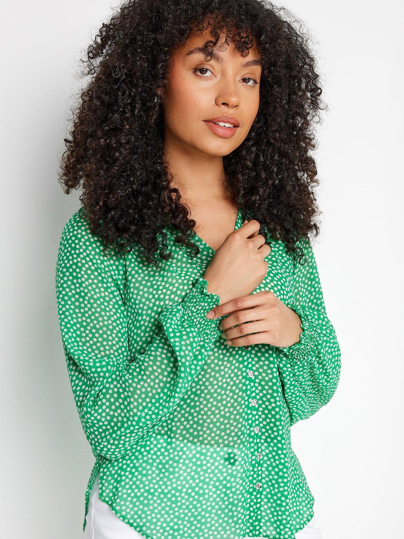 mco-petite-button-thru-blouse-greenoutfit