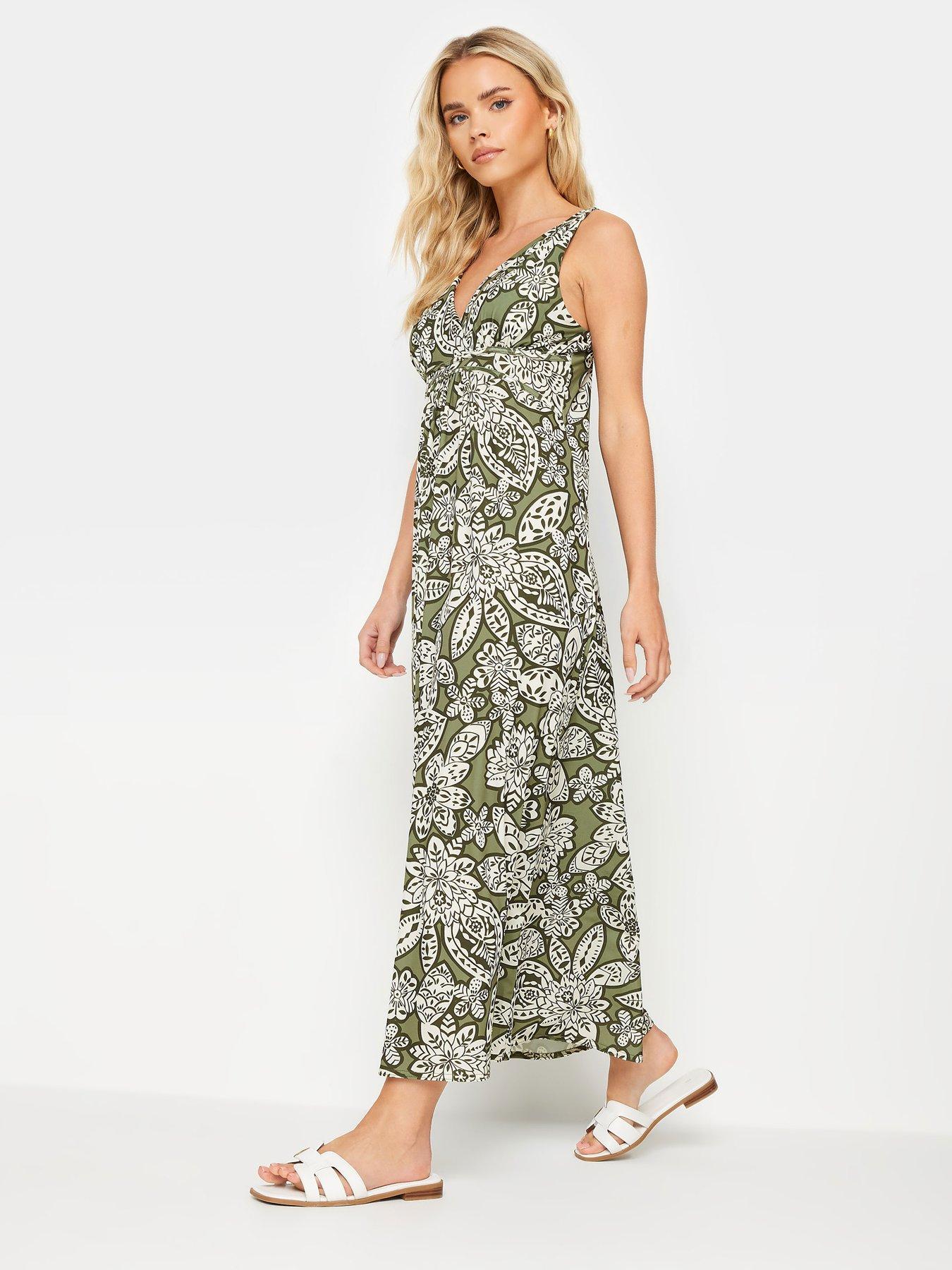 pixiegirl-petite-khaki-floral-stencil-maxi-dress-greenback