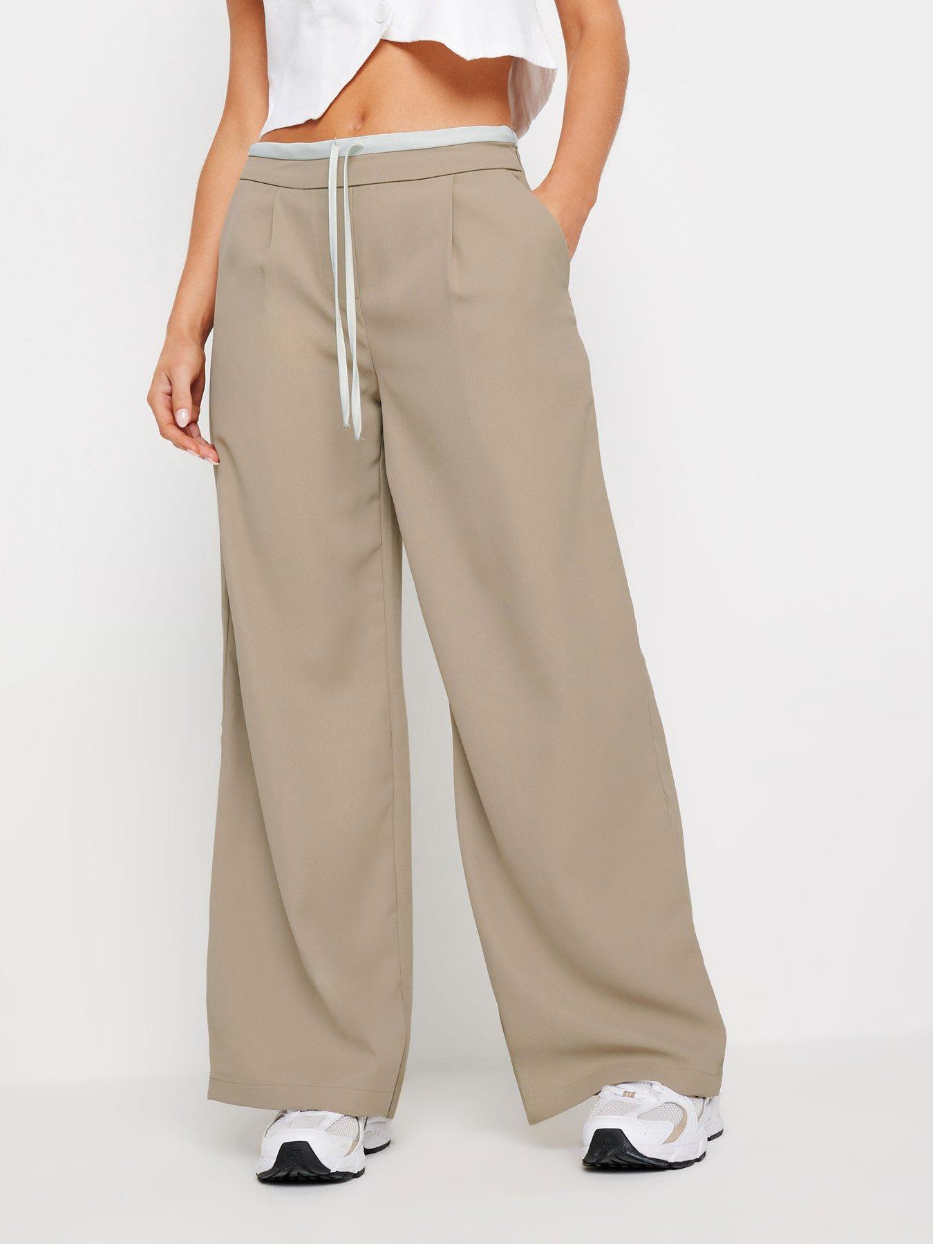 pixiegirl-petite-contrast-waist-wide-leg-trousers-brown