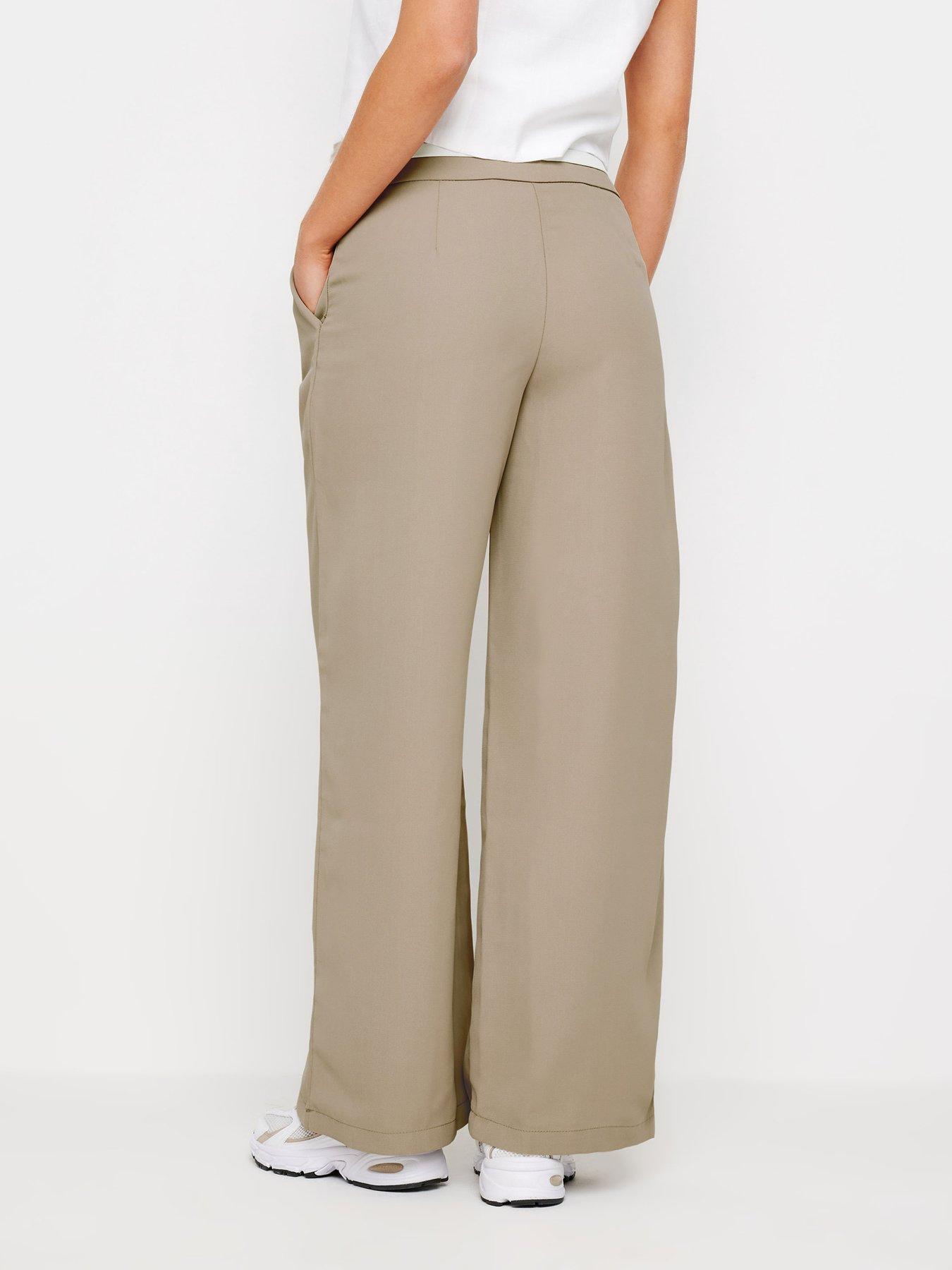 pixiegirl-petite-contrast-waist-wide-leg-trousers-brownstillFront