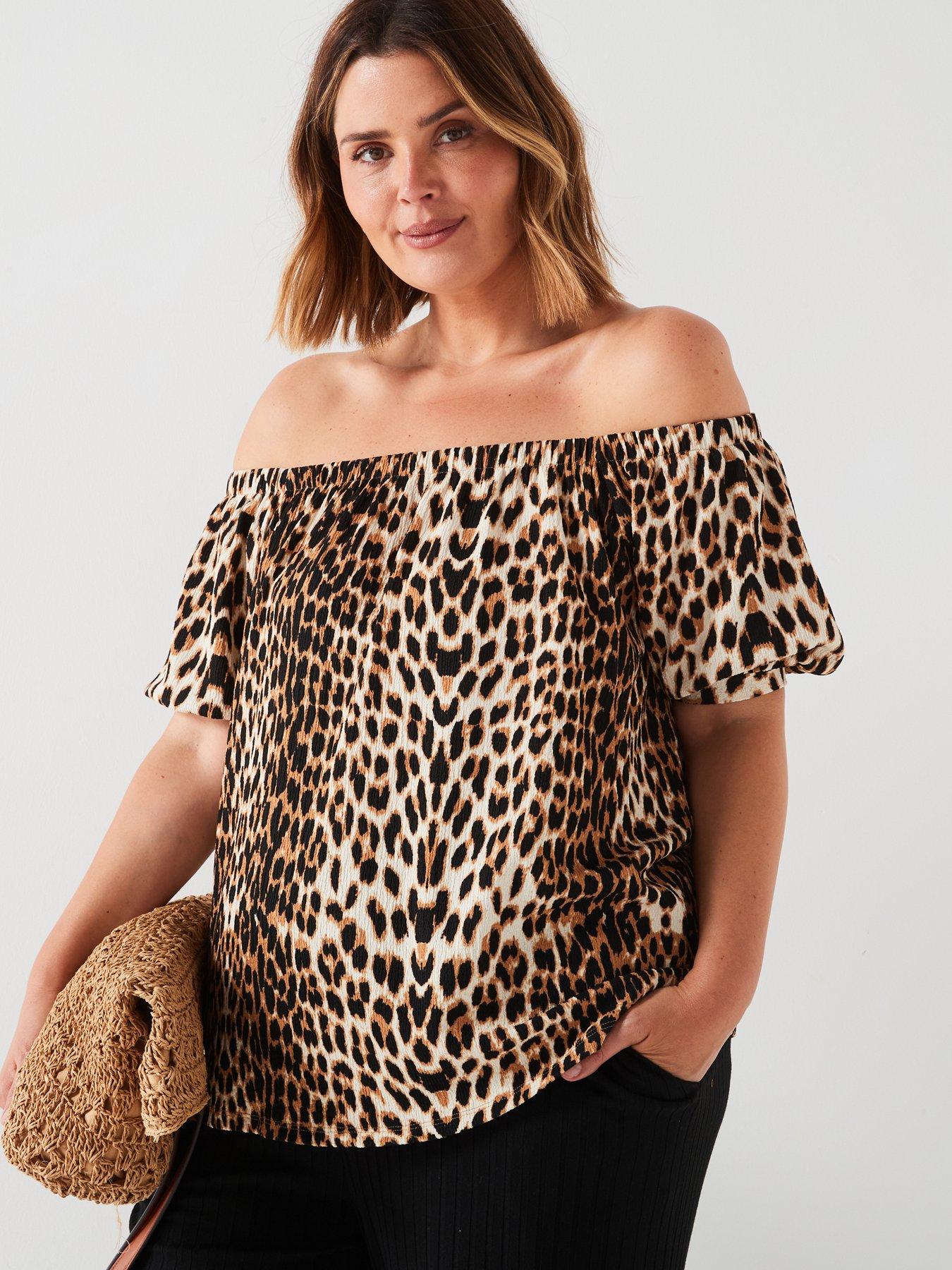 v-by-very-curve-crinkle-bardot-top-print