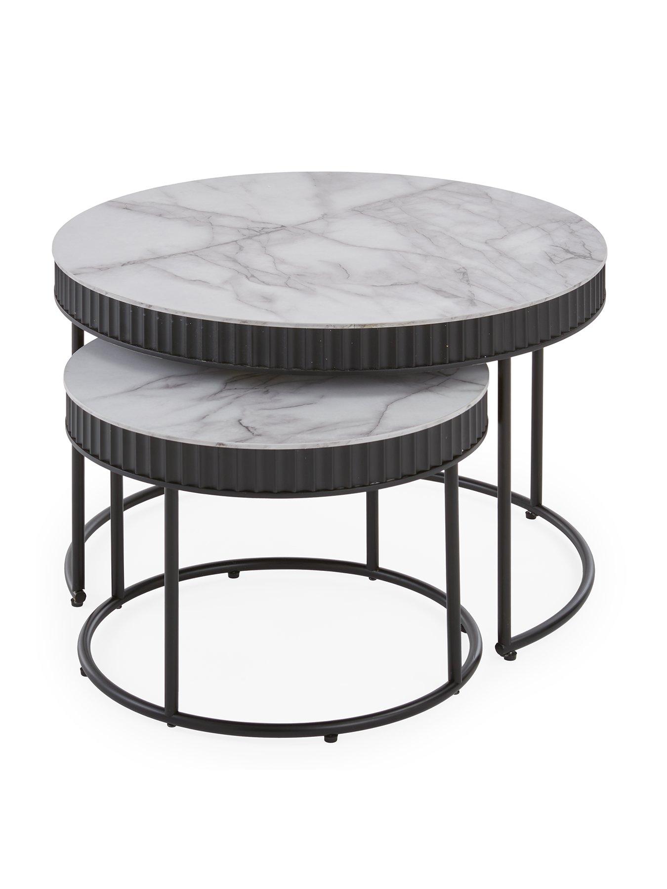 Image 2 of 7 of The Very Collection Lucero Nest of 2 Tables