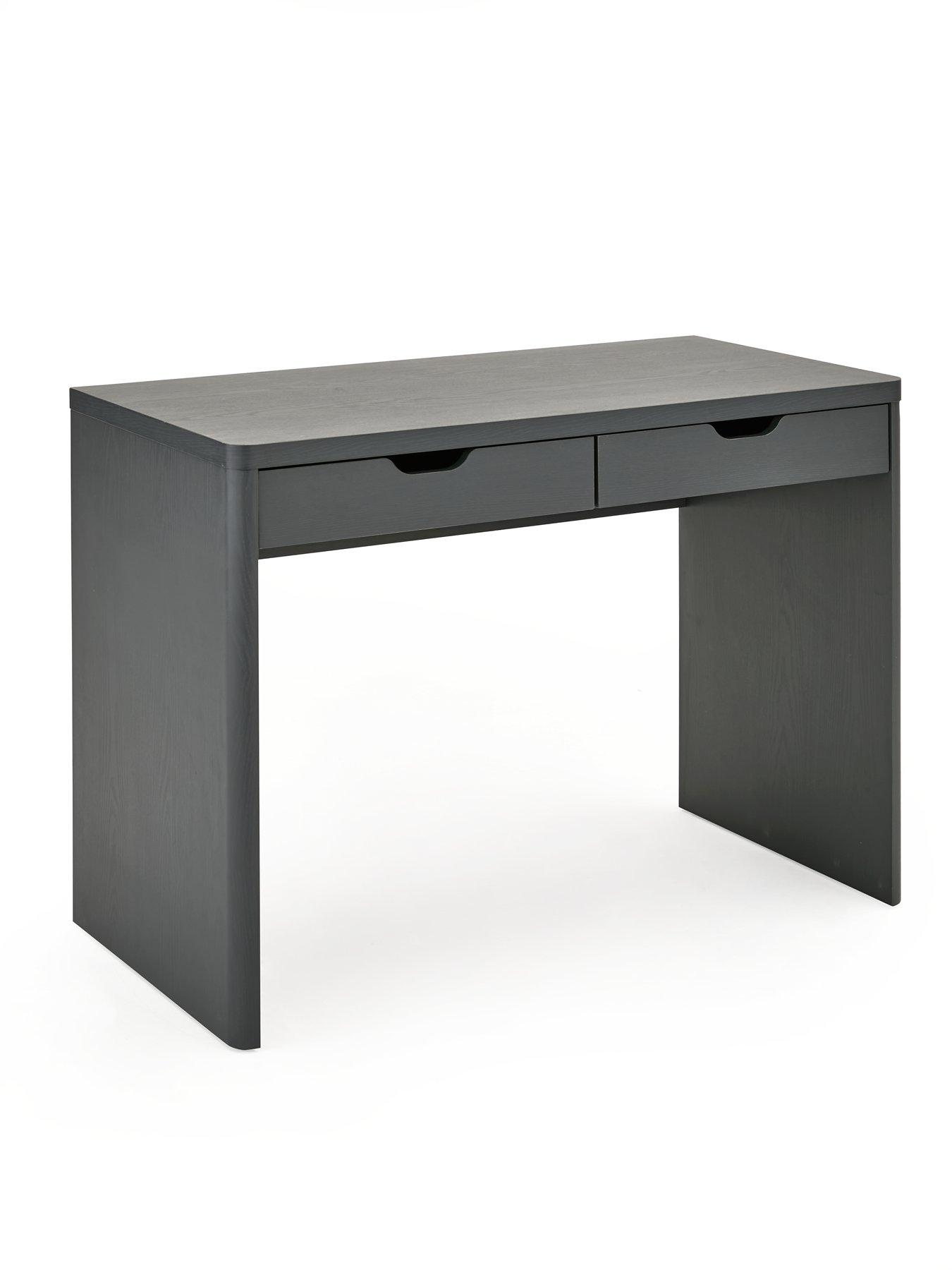 very-home-aspen-2-drawer-desk-dark-greyback