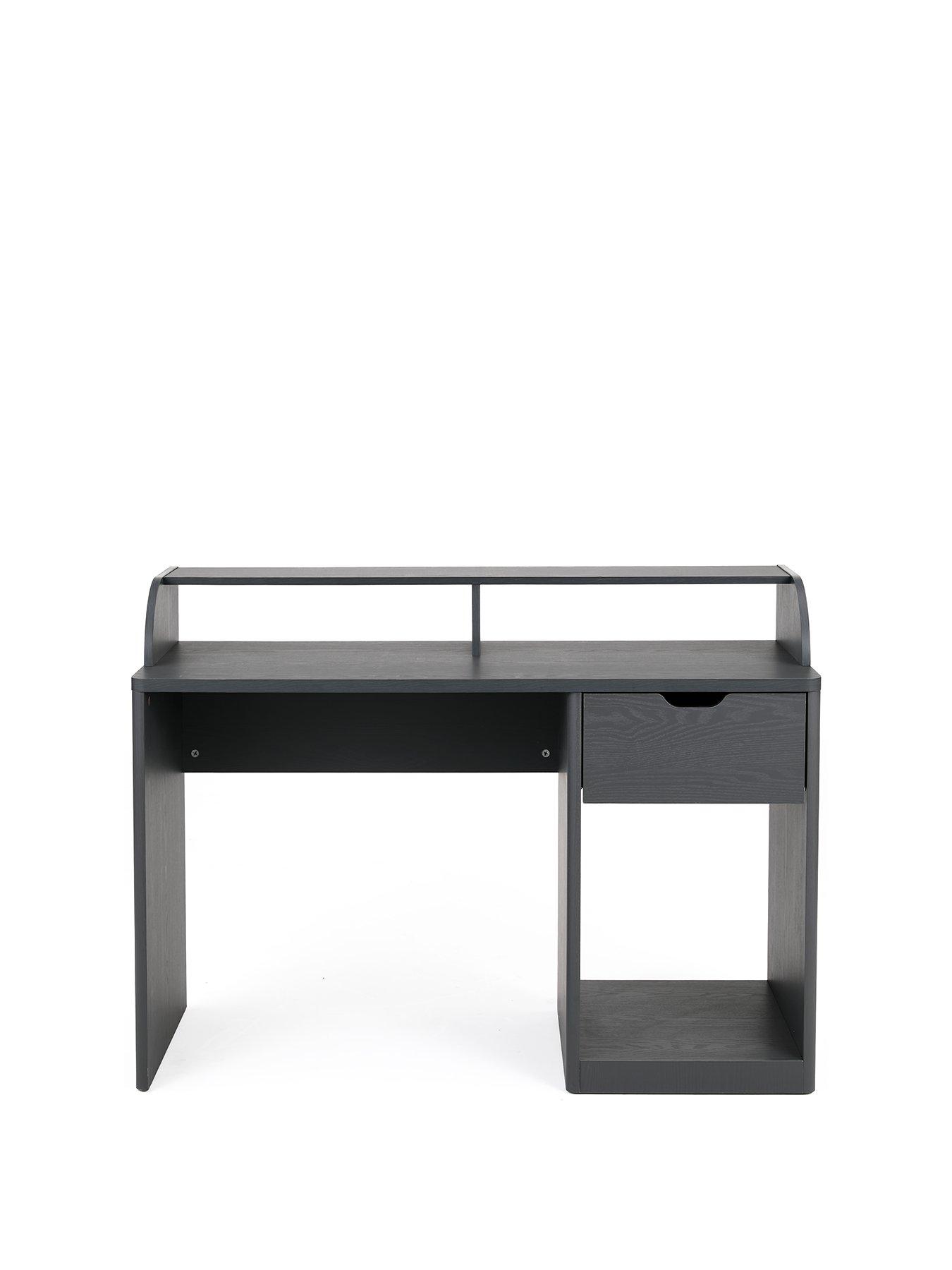 Image 2 of 6 of The Very Collection Aspen Gaming Desk - Dark Grey Oak Effect