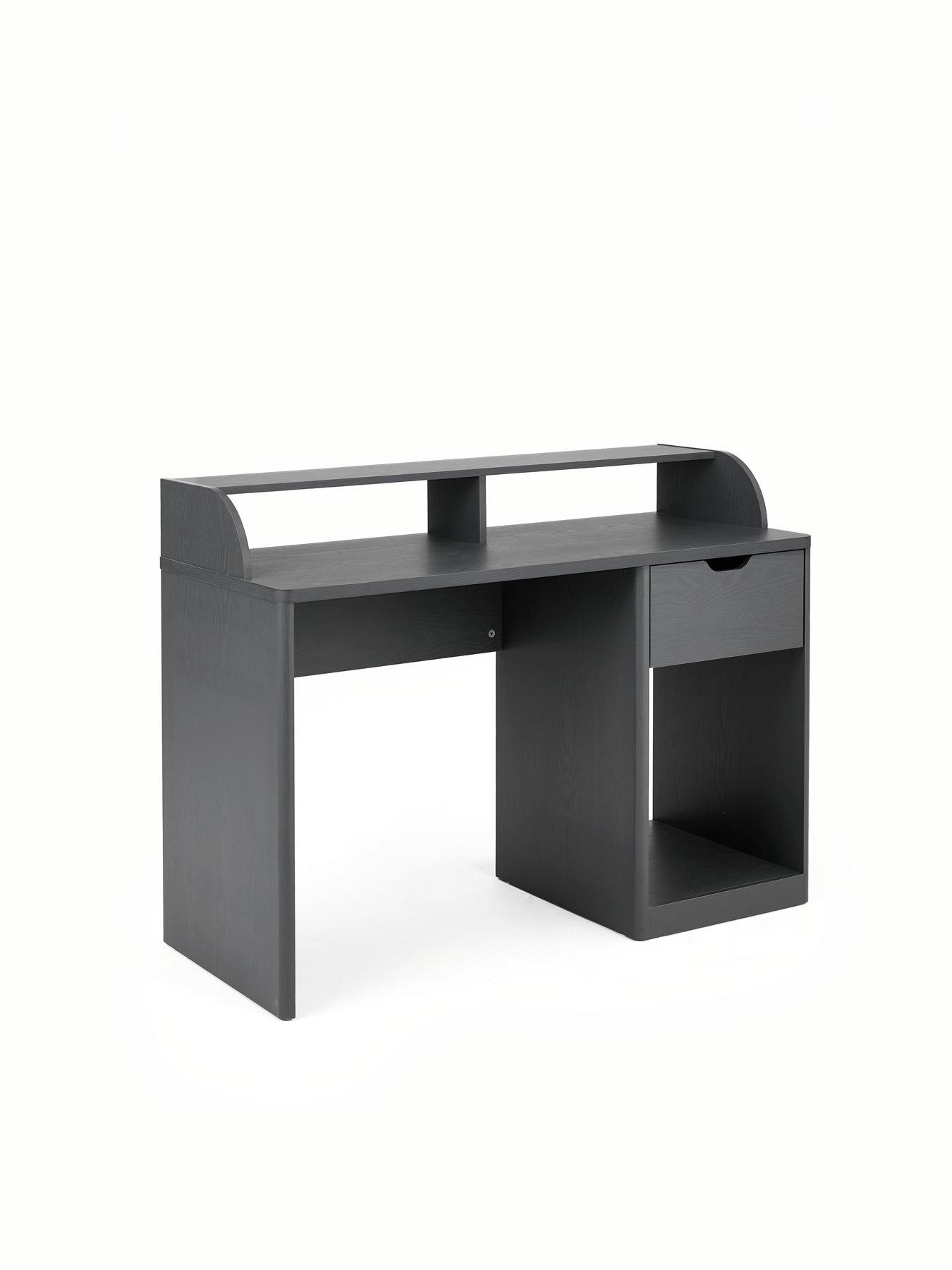 Image 3 of 6 of The Very Collection Aspen Gaming Desk - Dark Grey Oak Effect